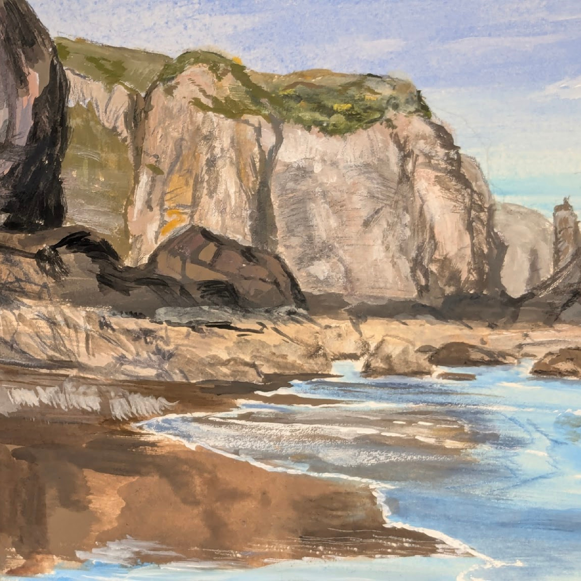 Lunan Bay Angus Print, Scotland Print, Scotland Seascape Print, Scottish Art Gift