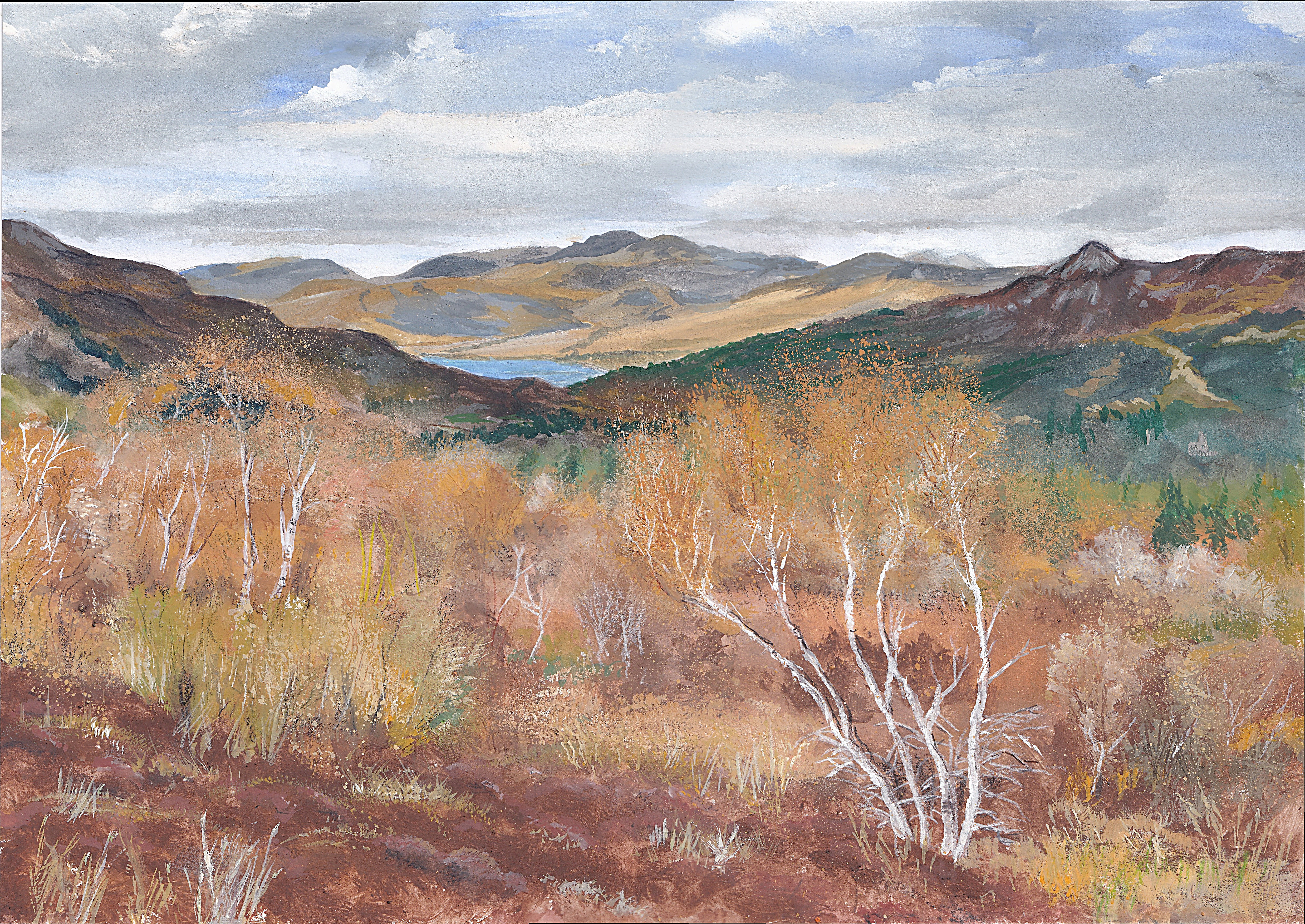 The Trossachs in Autumn - art print