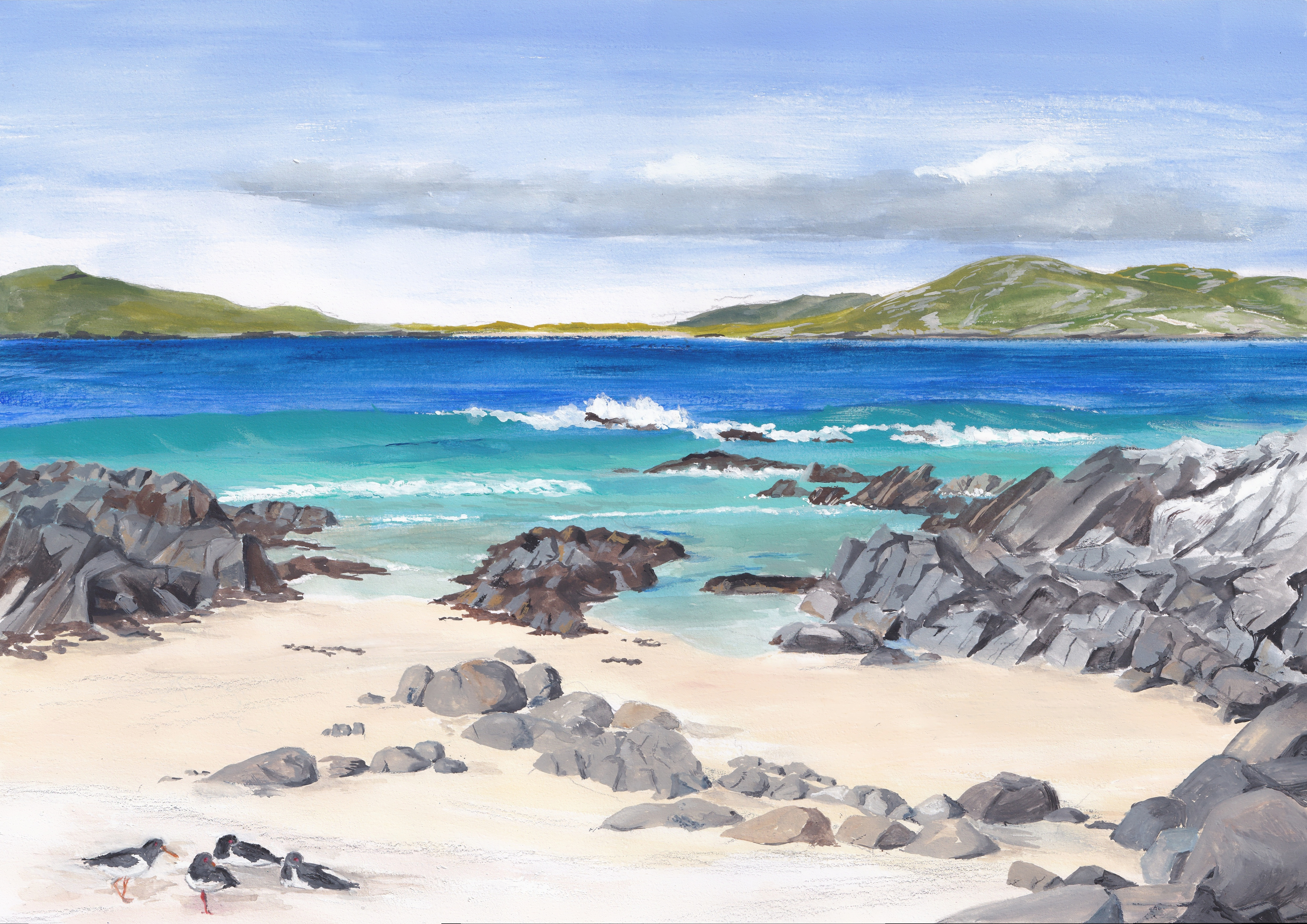 Sound of Taransay, Isle of Harris art print