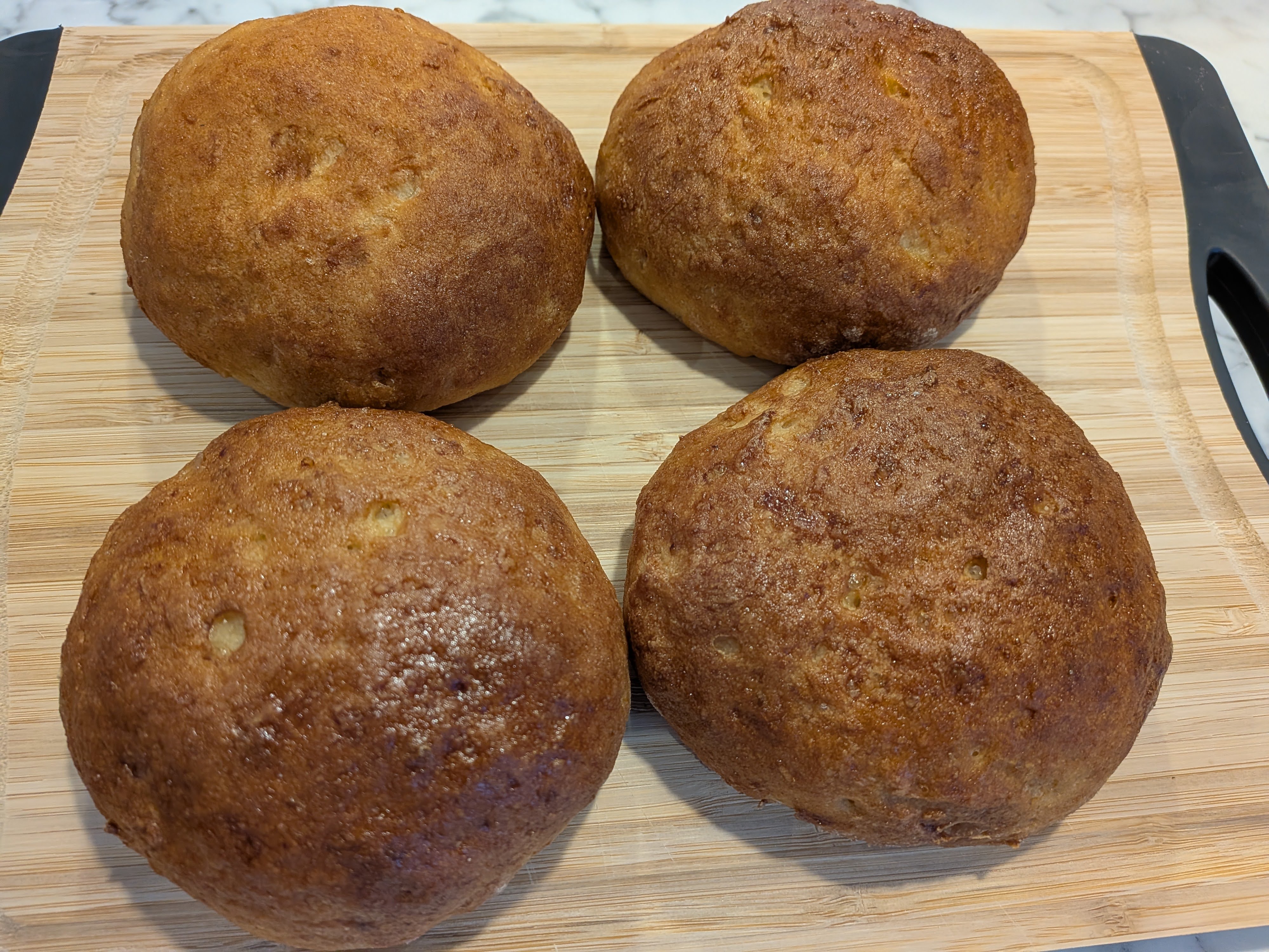 Brioche buns - pack of 4 (frozen)