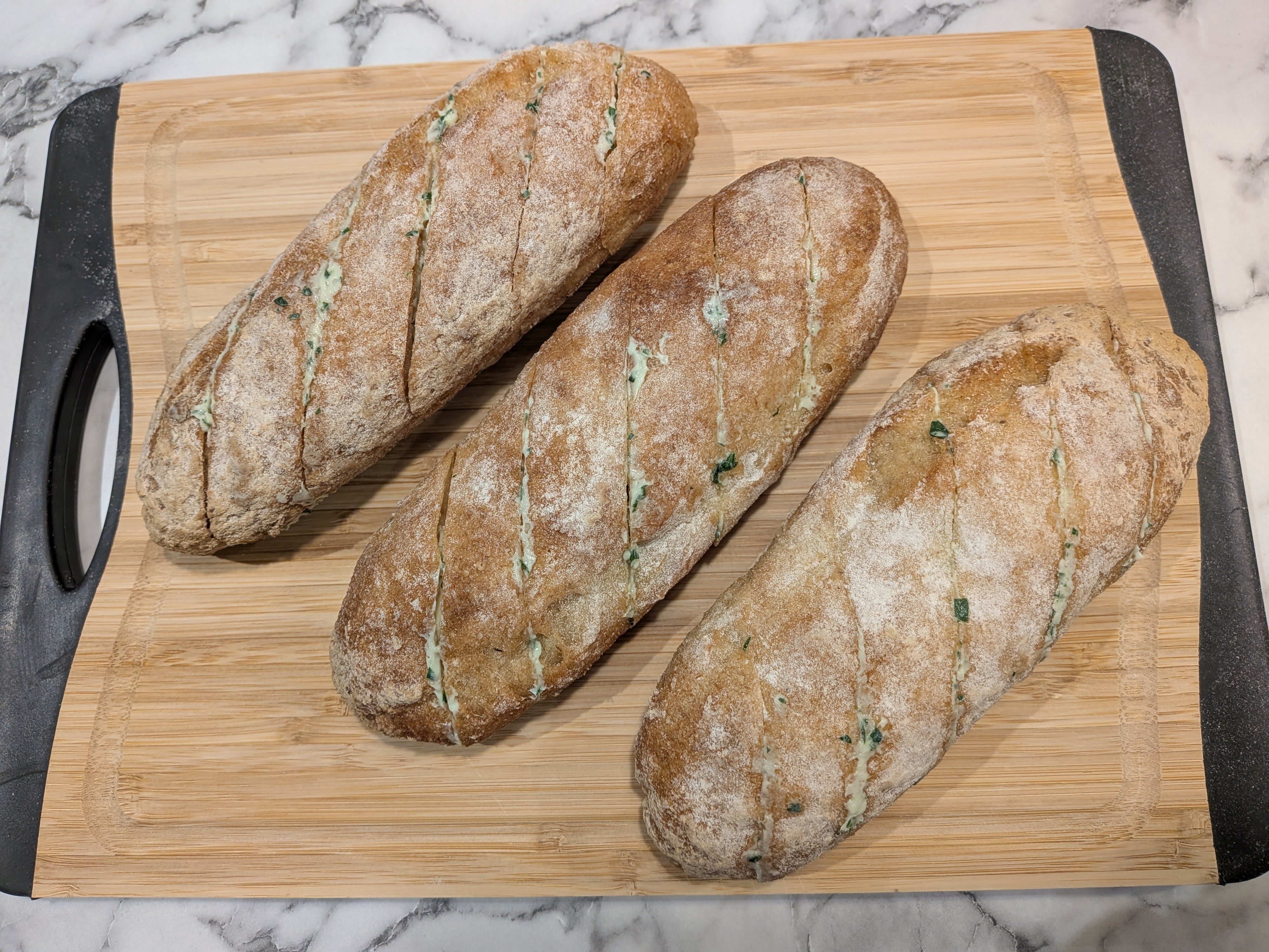 Garlic and Herb Mini-Baguette - pack of 3 (frozen)