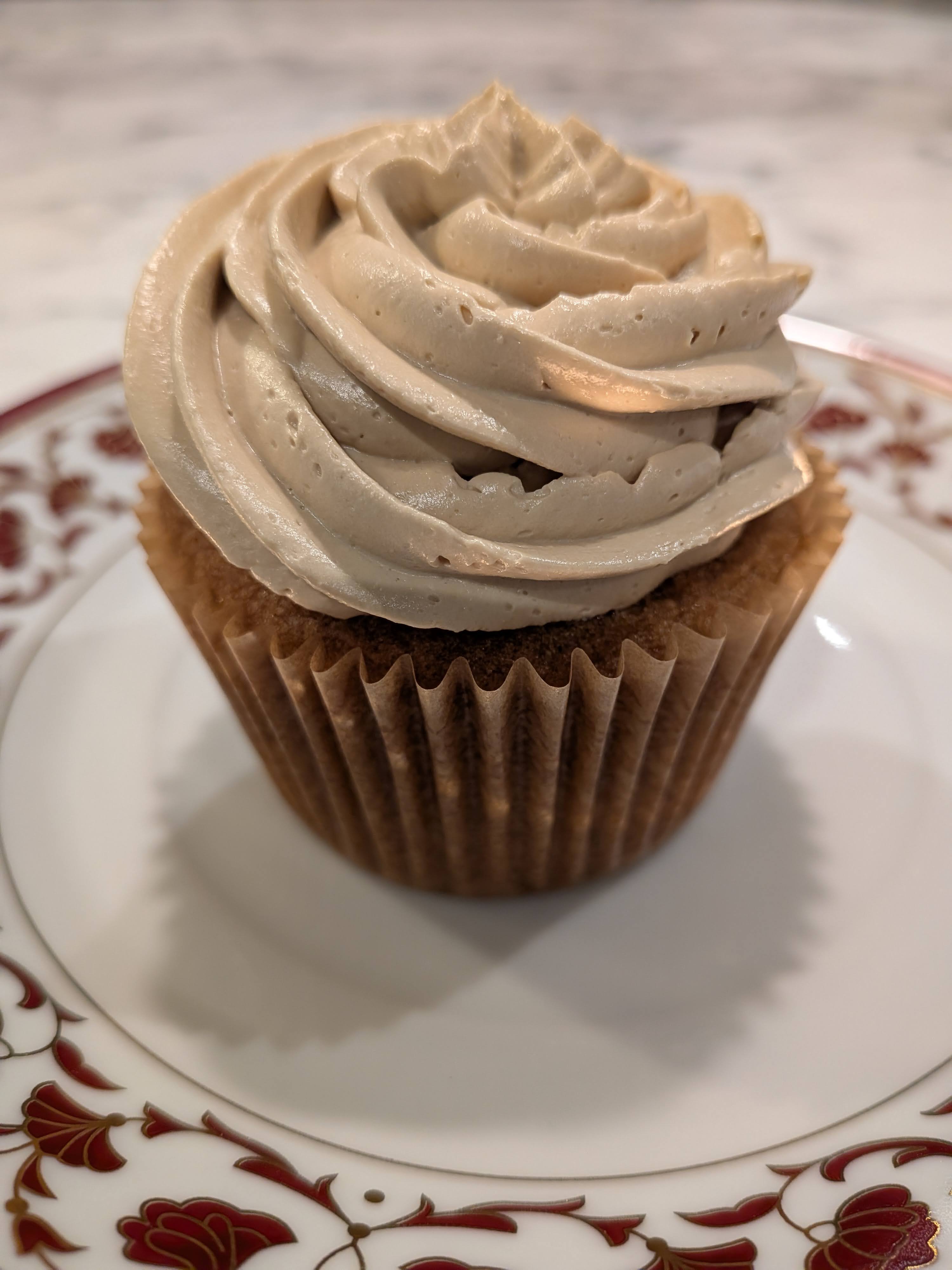 Coffee cupcake with Italian Meringue Buttercream