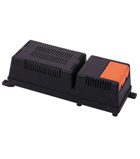 Black and Orange Electrical Component