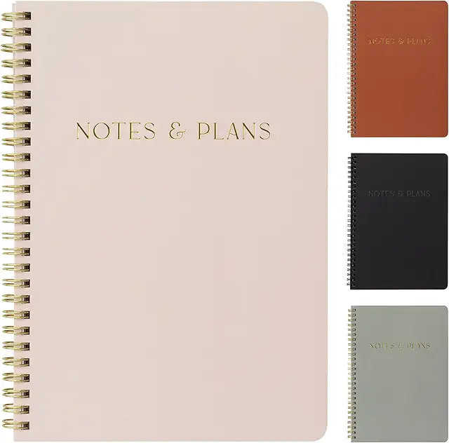 Beautiful Daily Planner And Notebook With Hourly Schedule