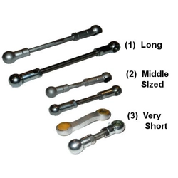 Set of 3 linkage arms