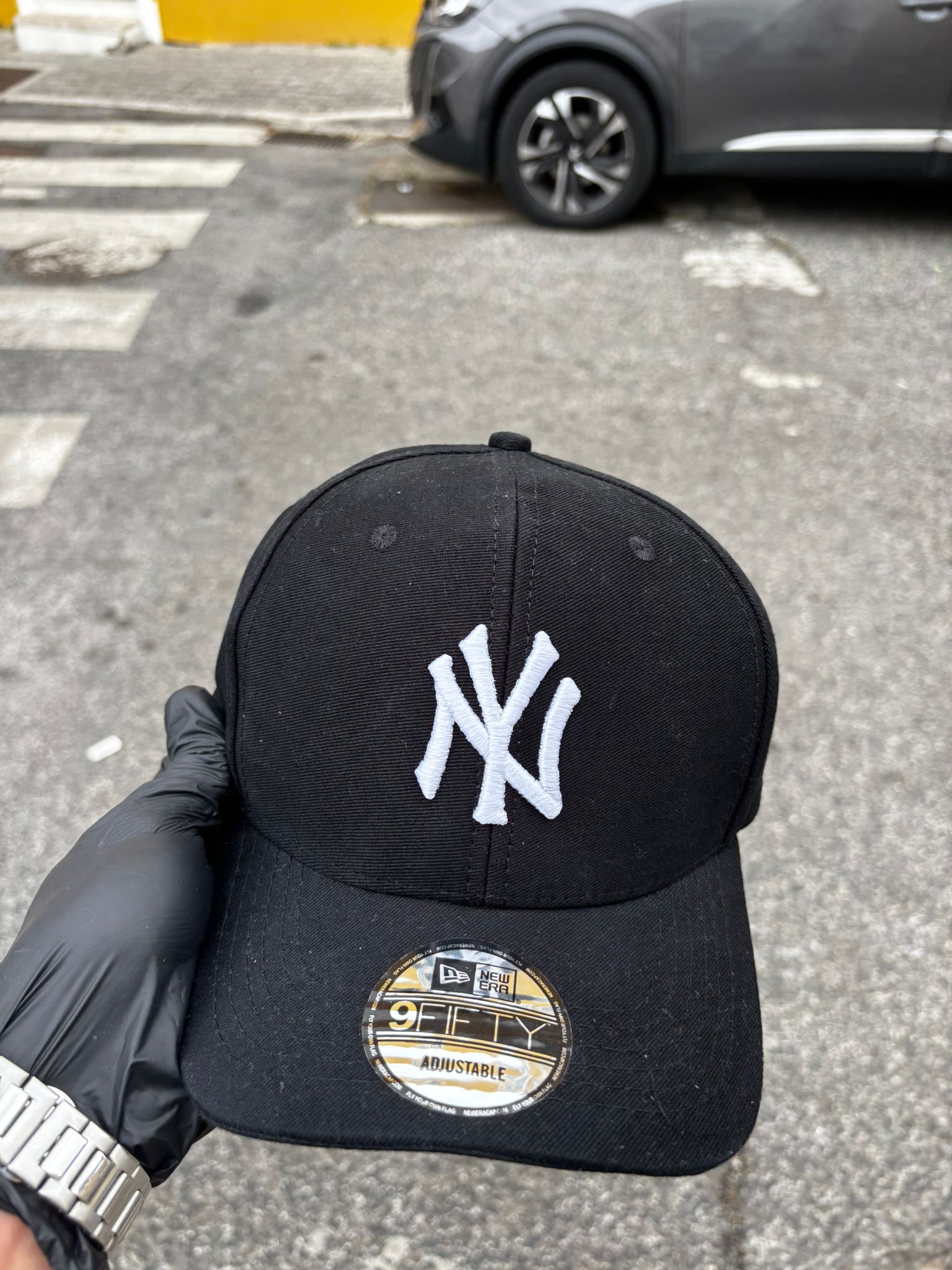 Boné New Era curvo Black ajustável