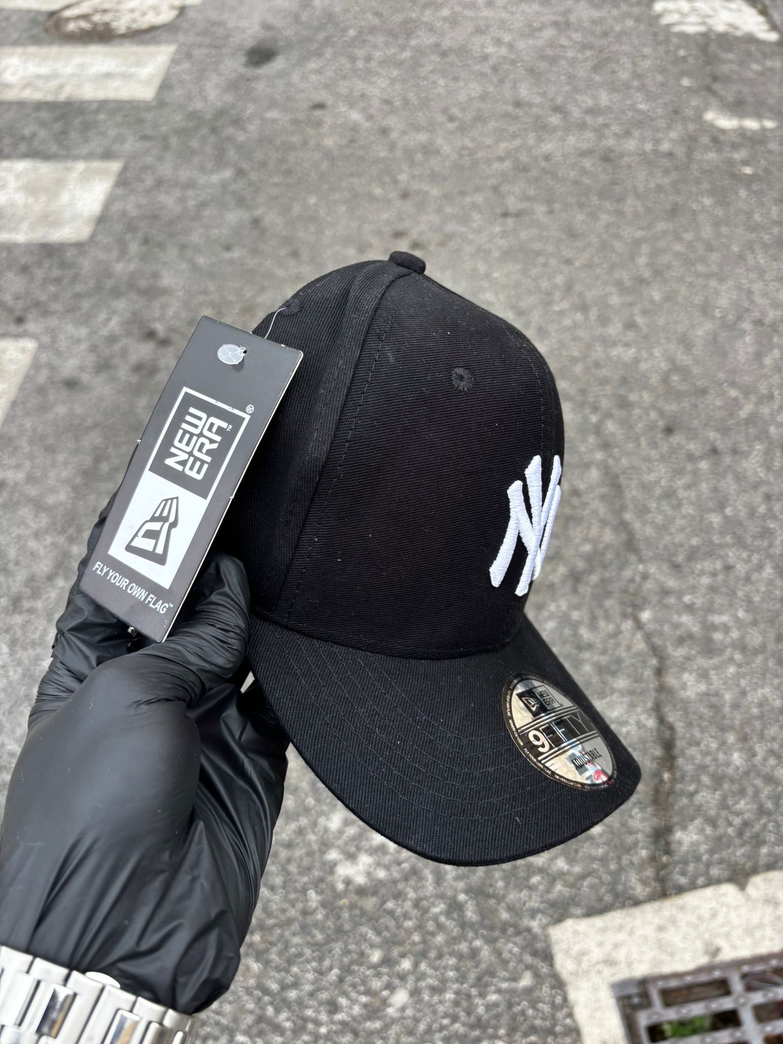 Boné New Era curvo Black ajustável 