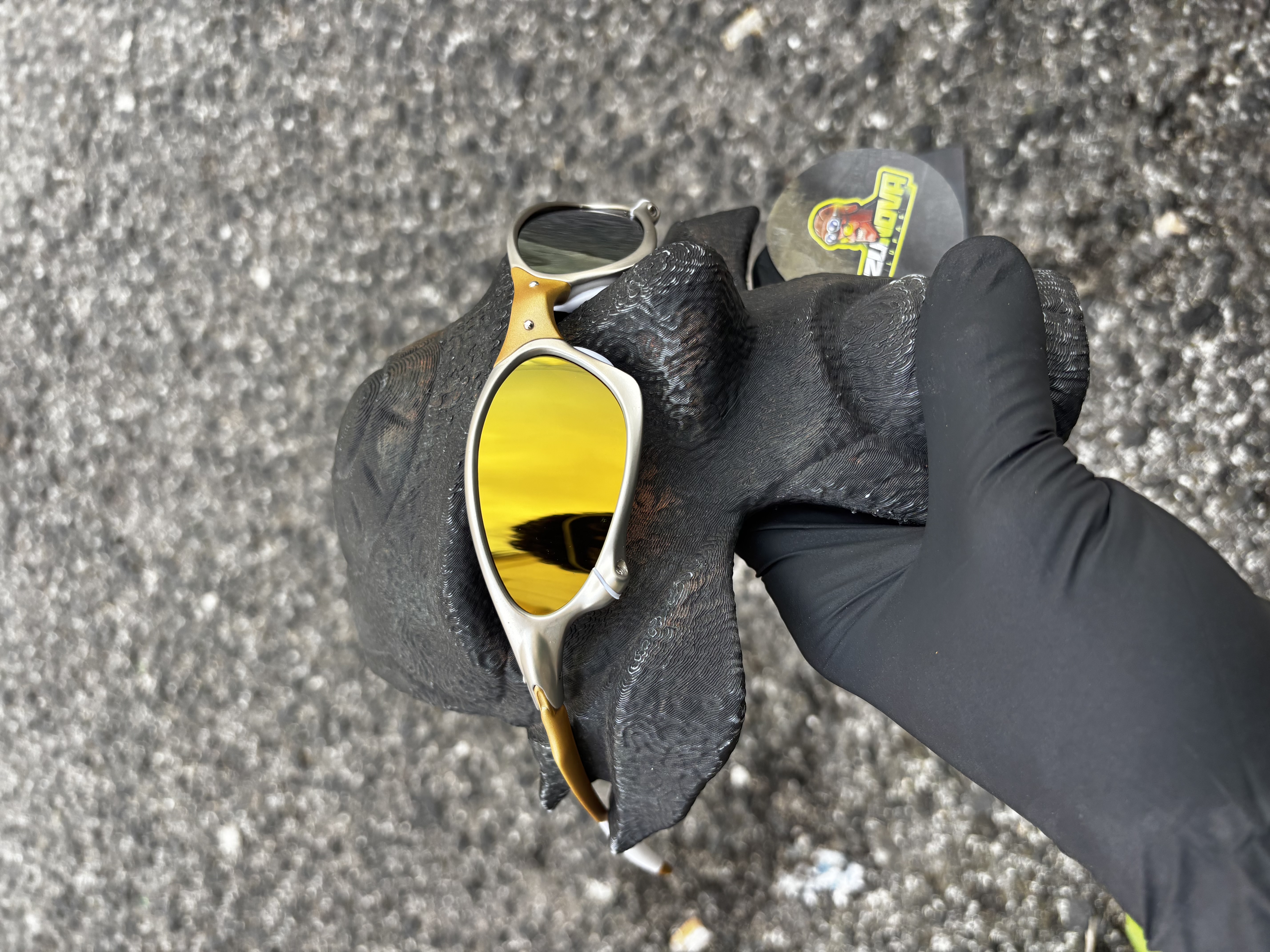 Penny 24K lentes Gold borrachinhas brancas