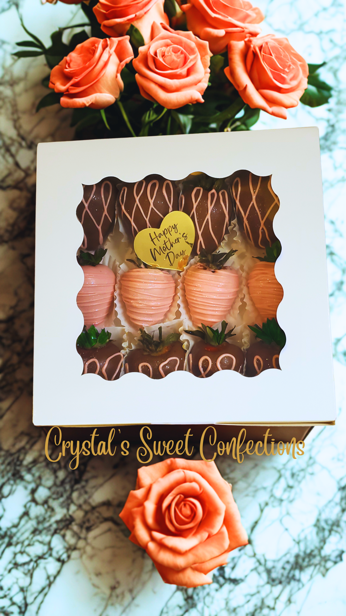 Mother's Day Chocolate Covered Strawberries