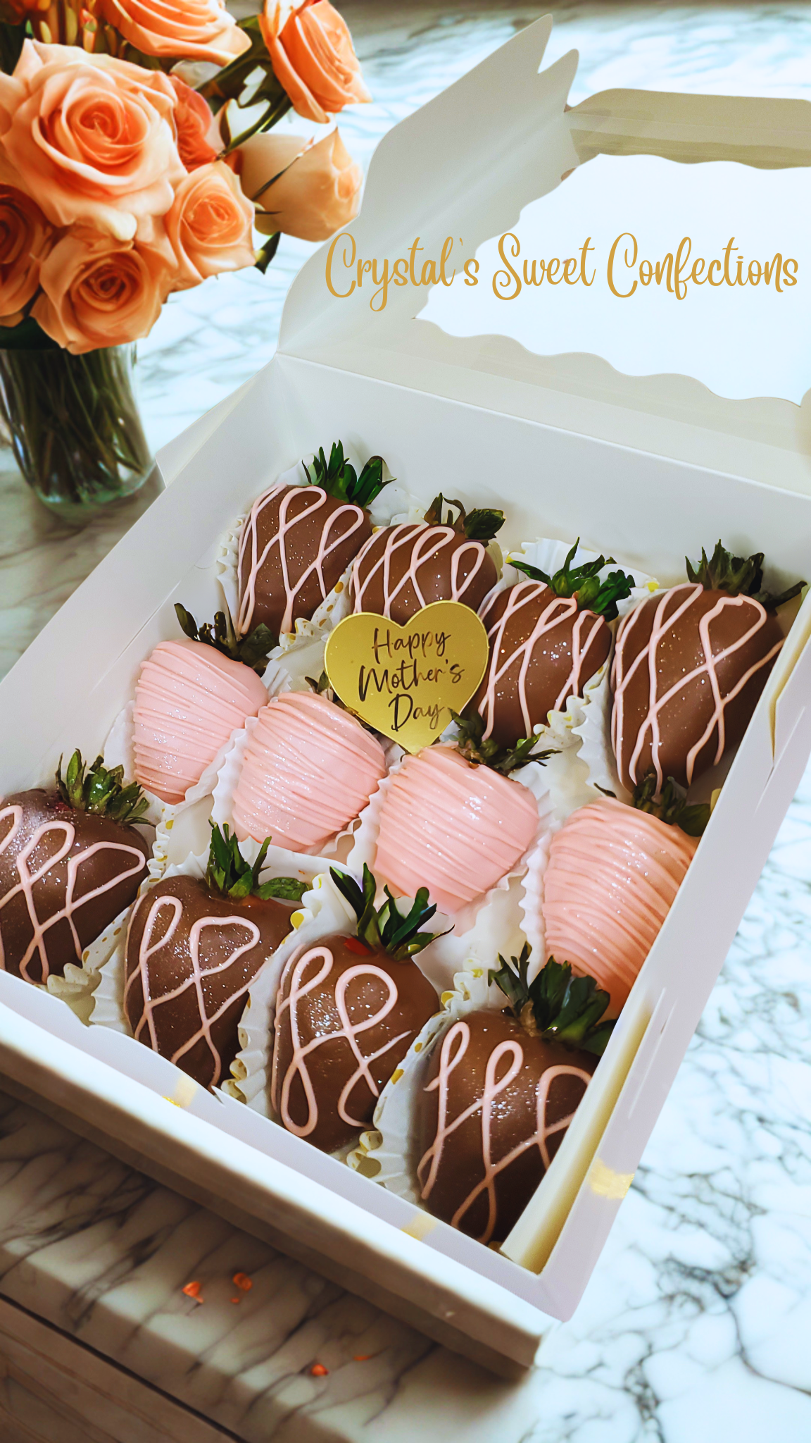 Mother's Day Chocolate Covered Strawberries
