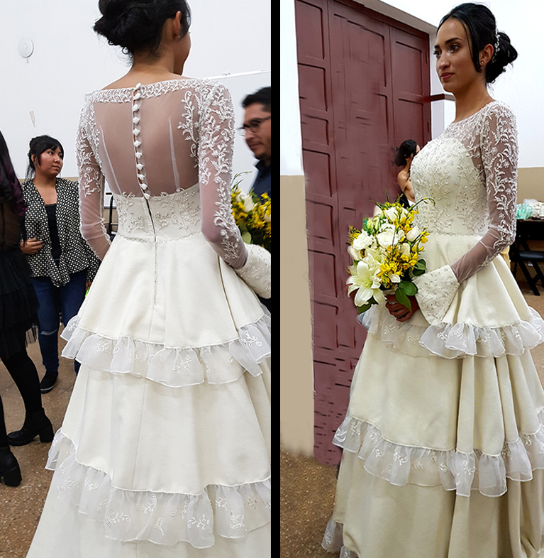 Vestido de novia alpaca