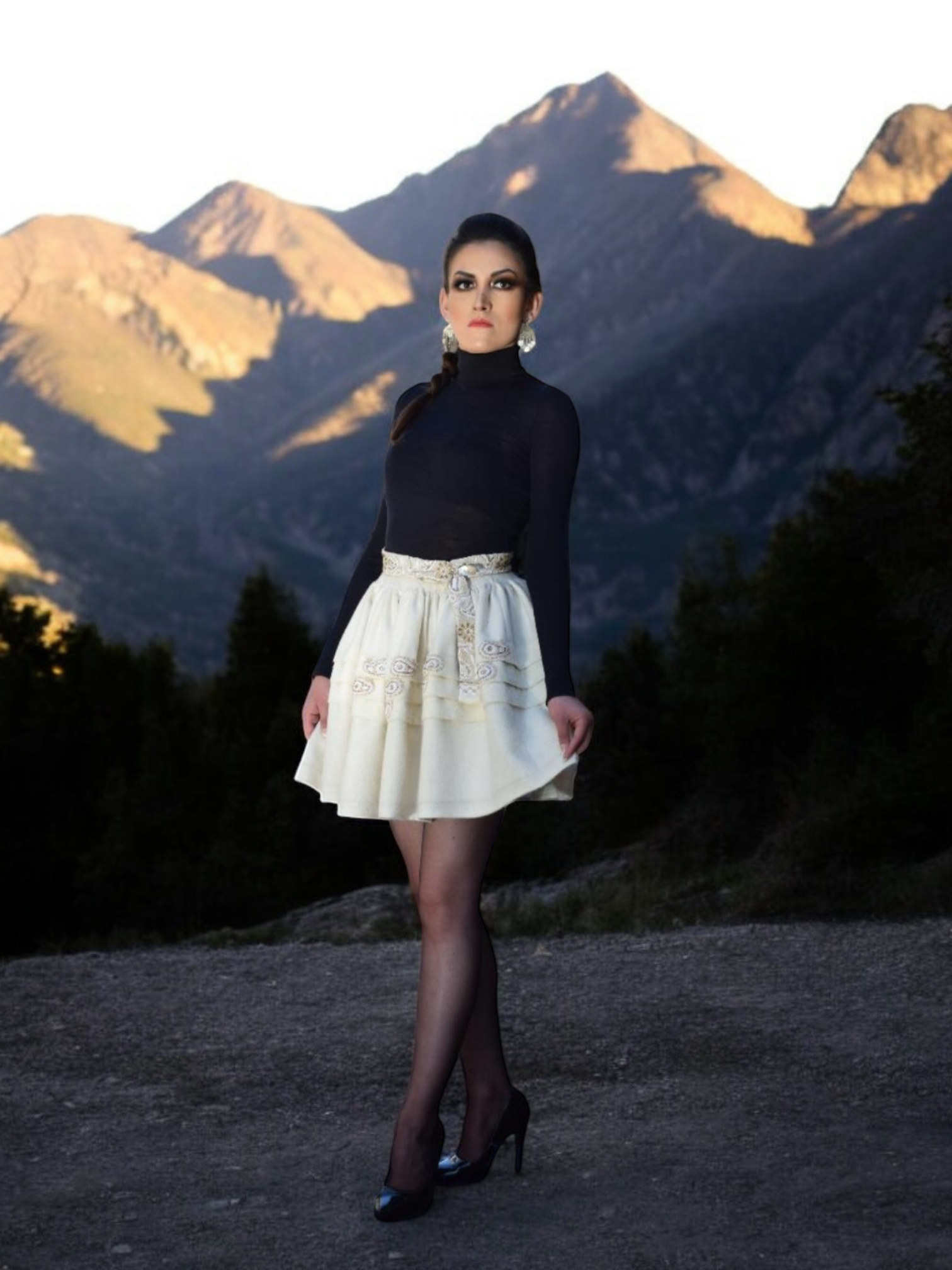 Falda Estilo Pollera