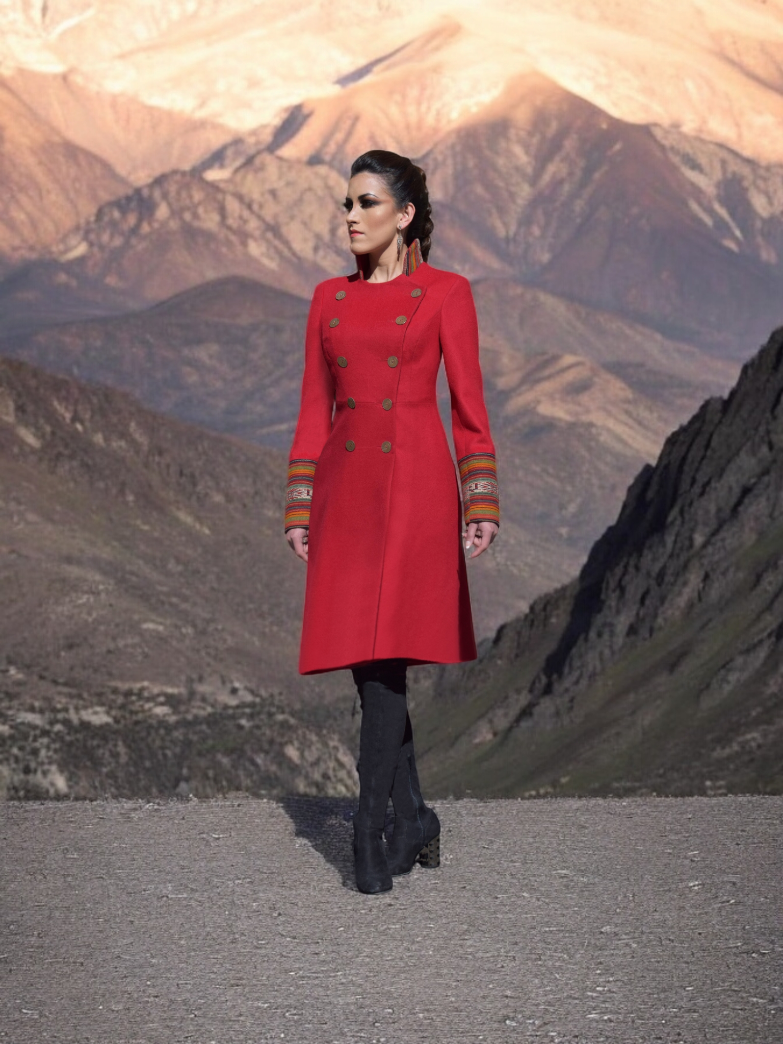 Abrigo Rojo Carmesí