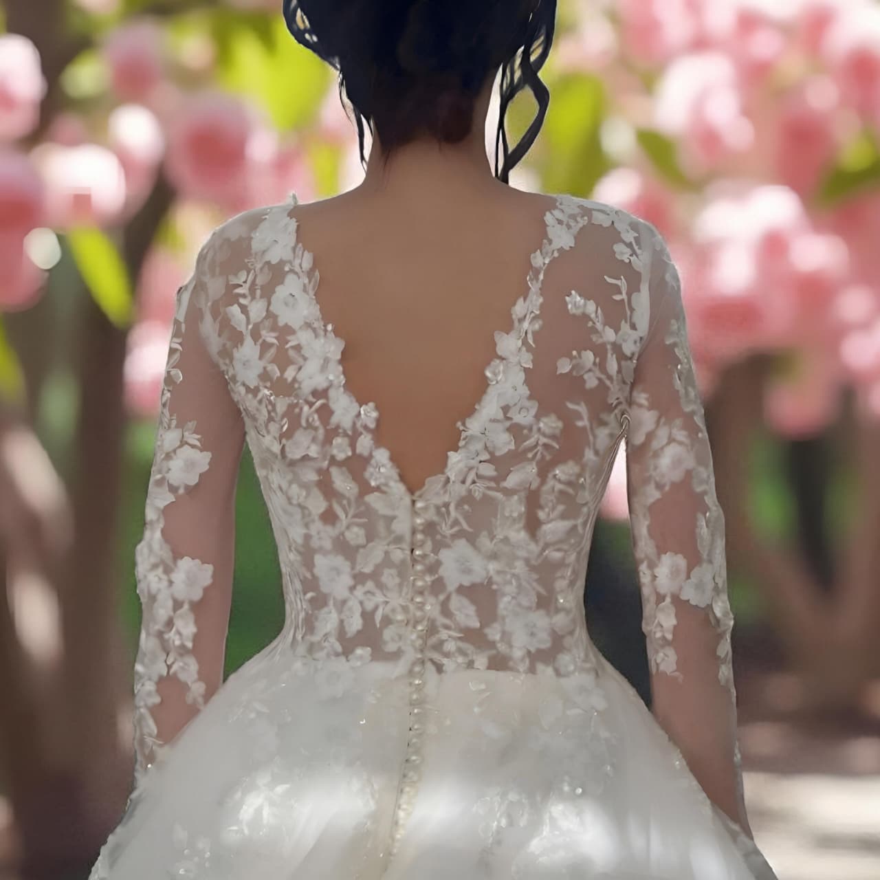 Vestido de novia elegante princesa