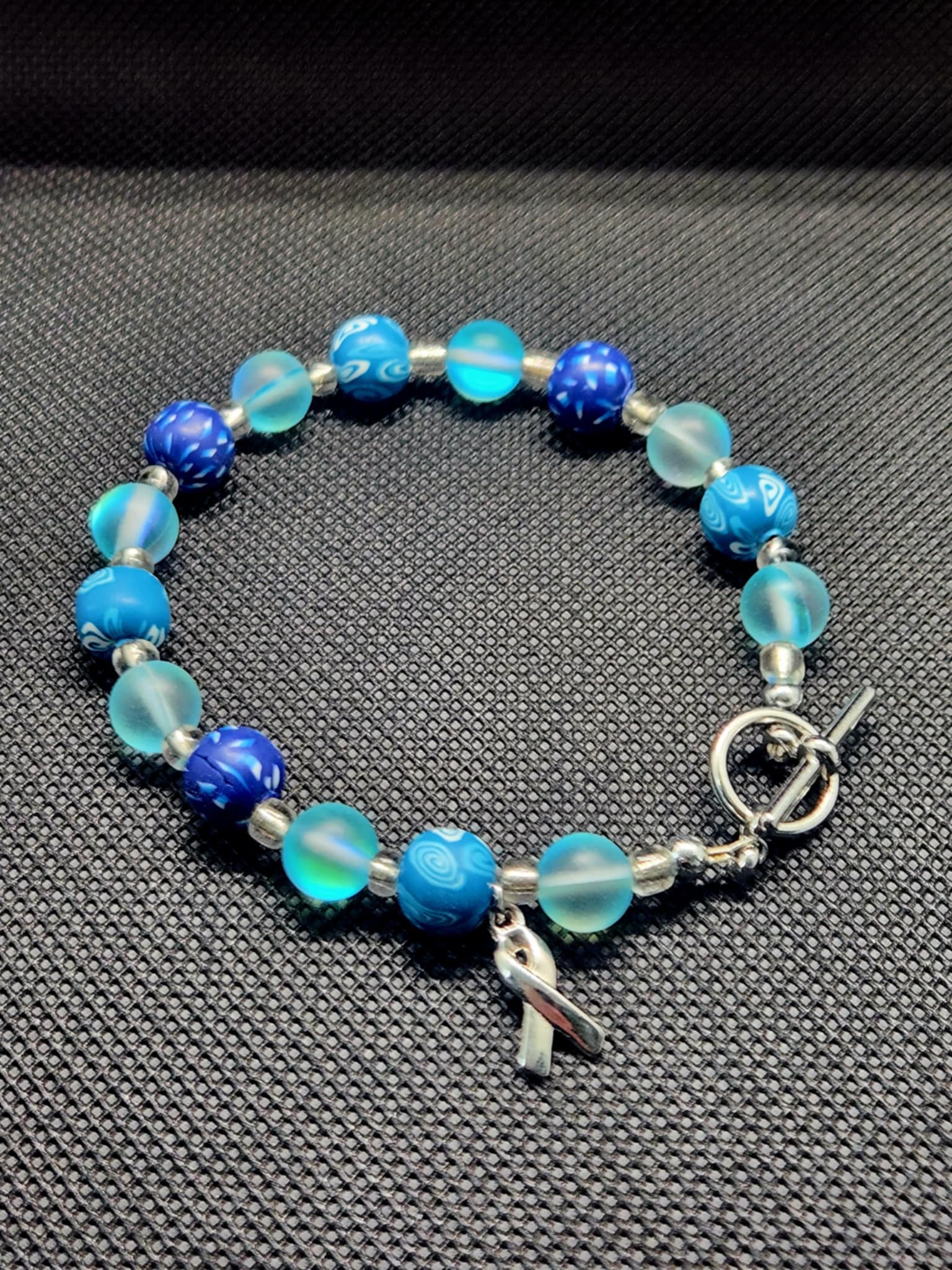 Blue Beaded Bracelet