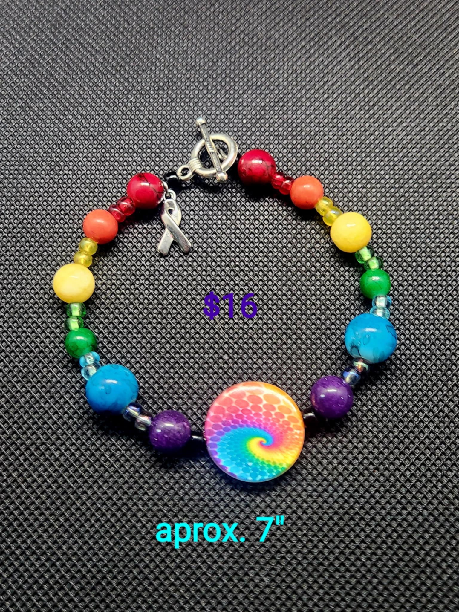 Rainbow Beaded Bracelet