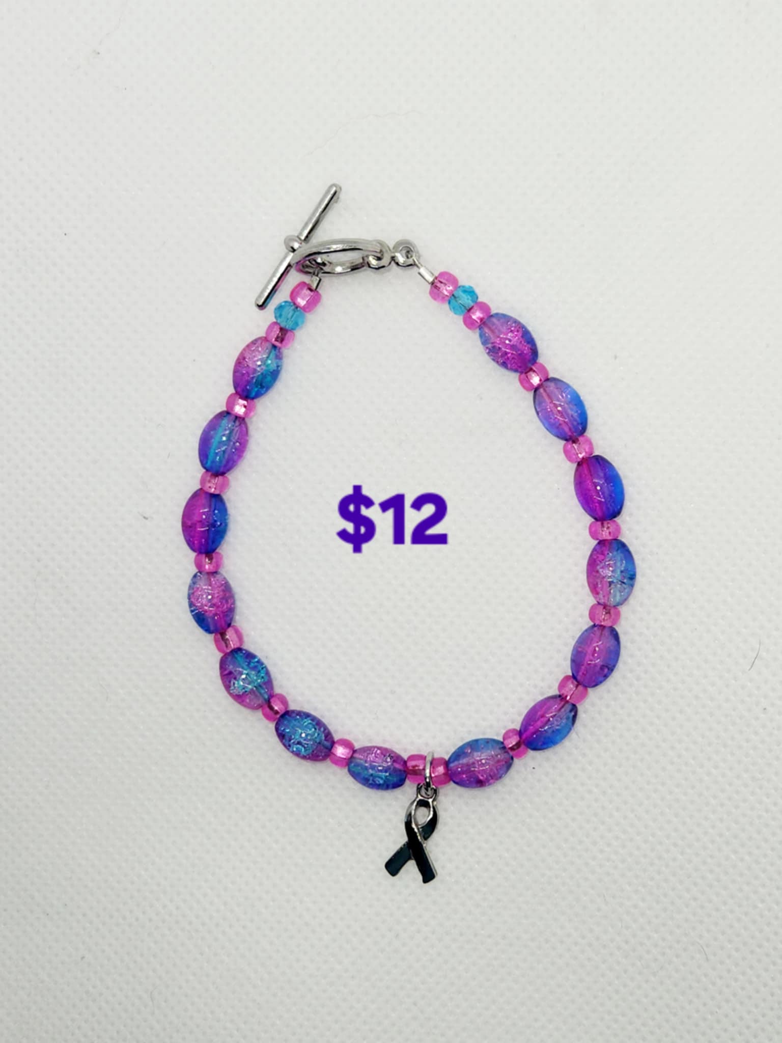 Handcrafted Glass Bead Bracelet