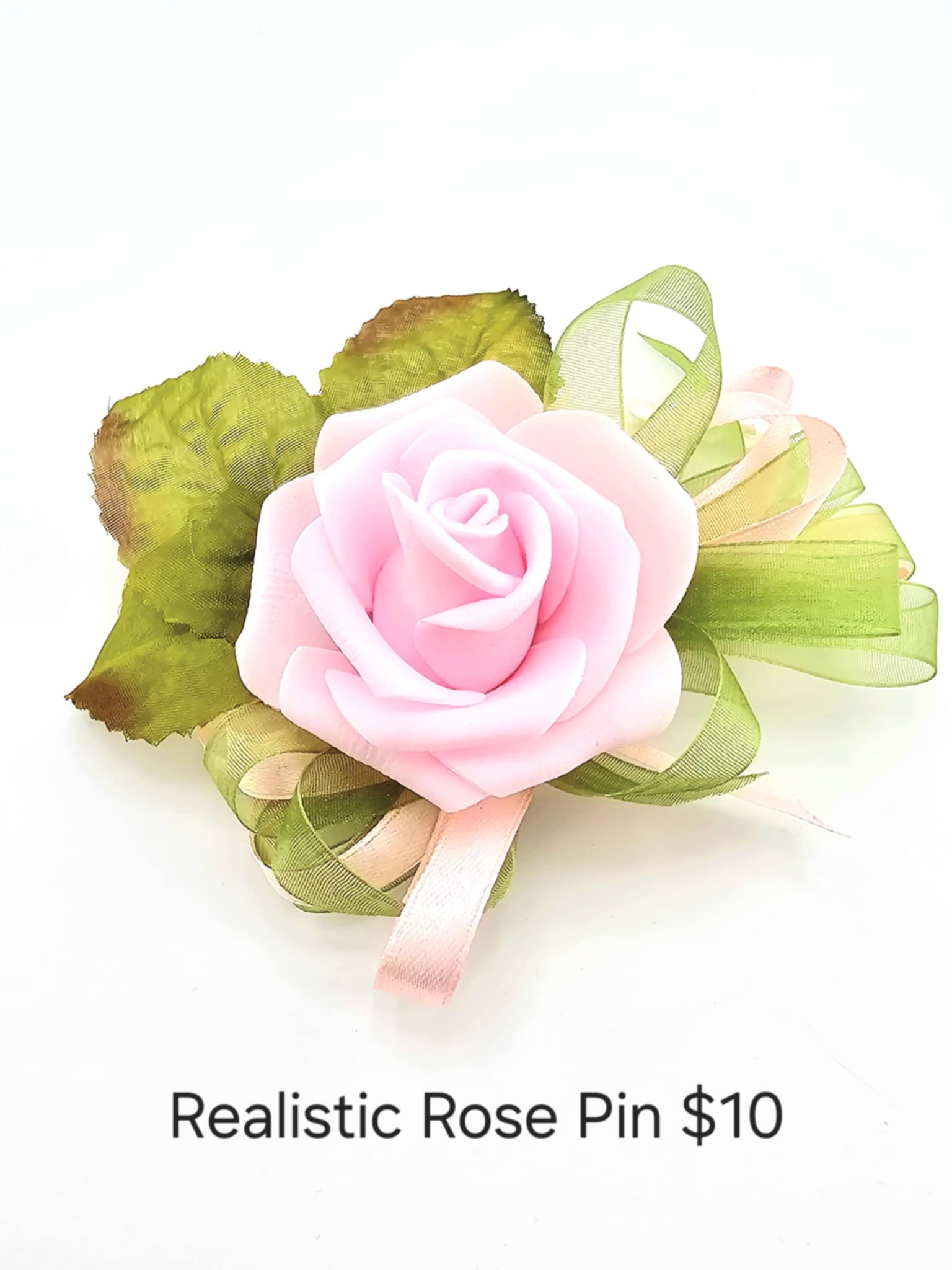 Realistic Rose Pin