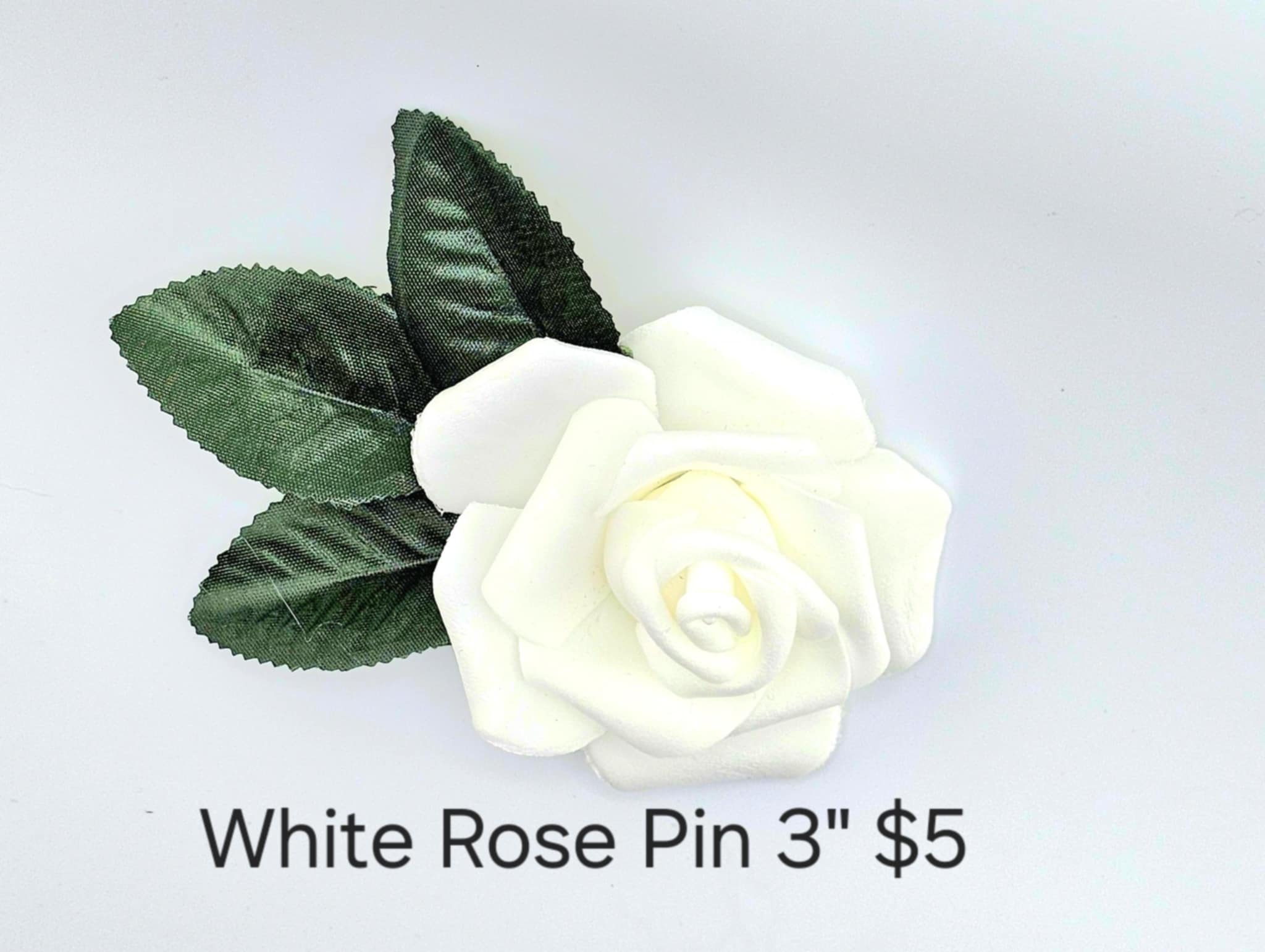 White Rose Pin