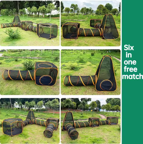 Outdoor Cat Tunnel Playhouse