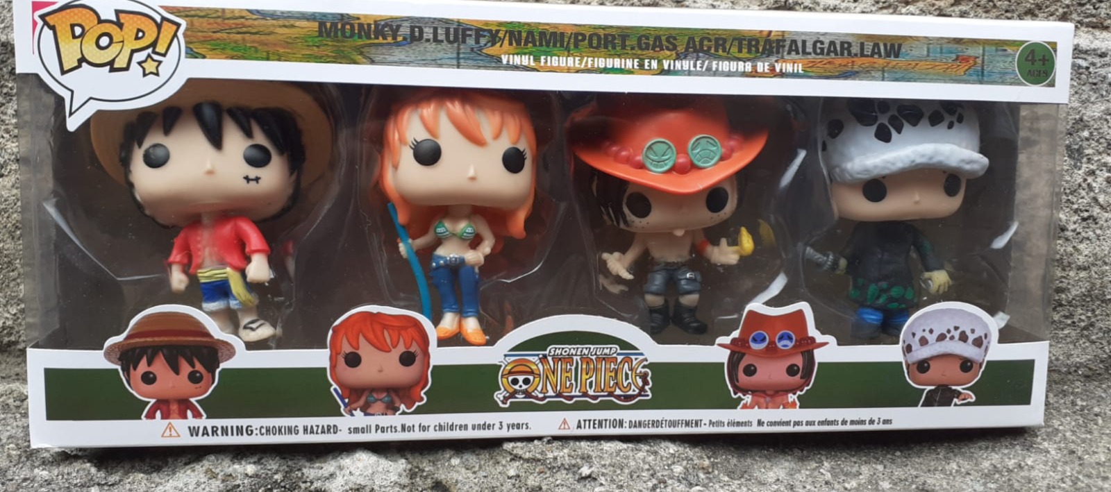 Figuras de colección One piece x 4