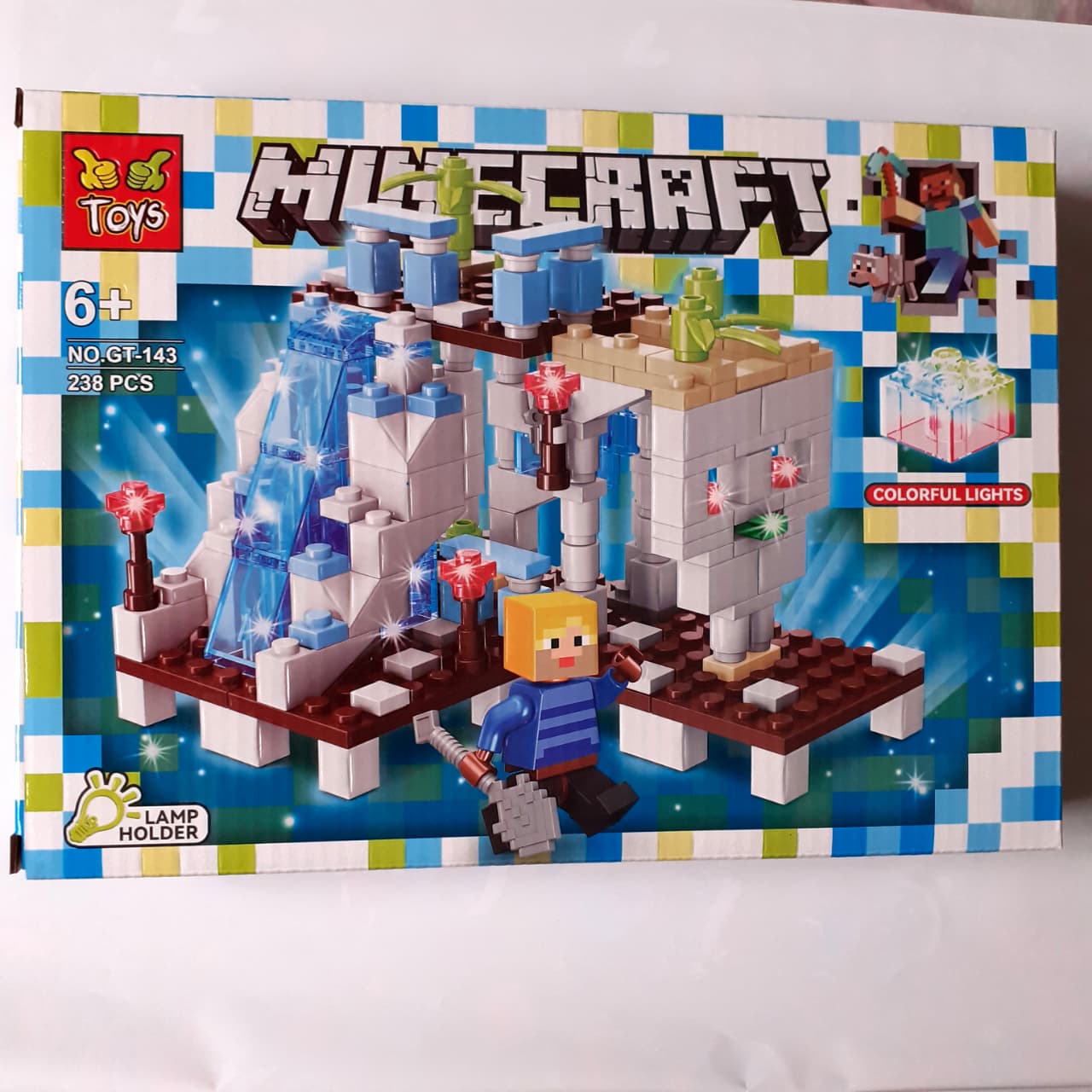 MINECRAFT TIPO LEGO 238 PIEZAS AZUL