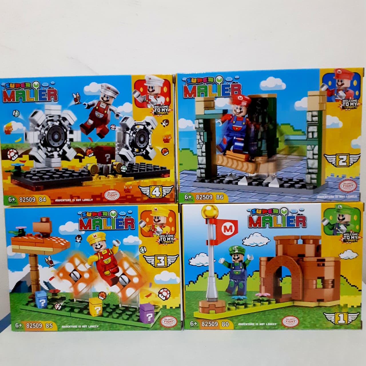 Juegos de bloques Super Mario x 4 unidades