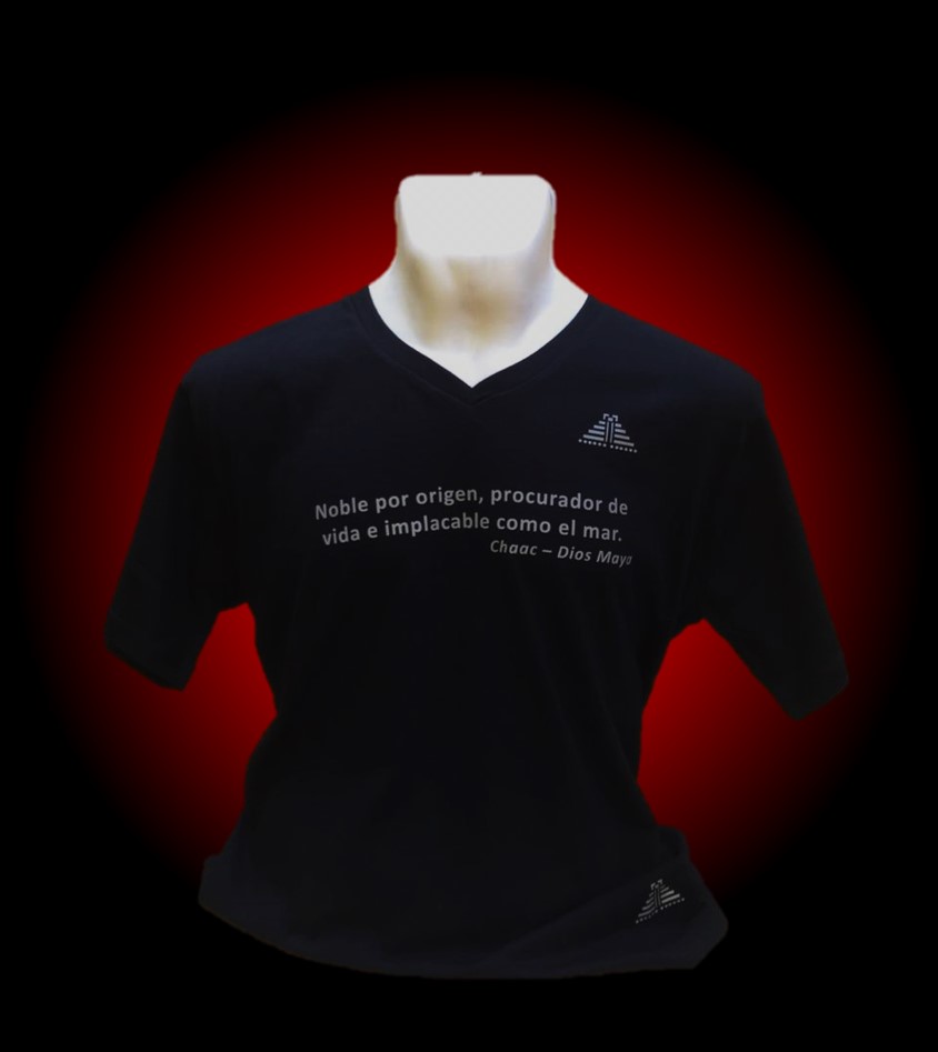 Playera para caballero cuello V