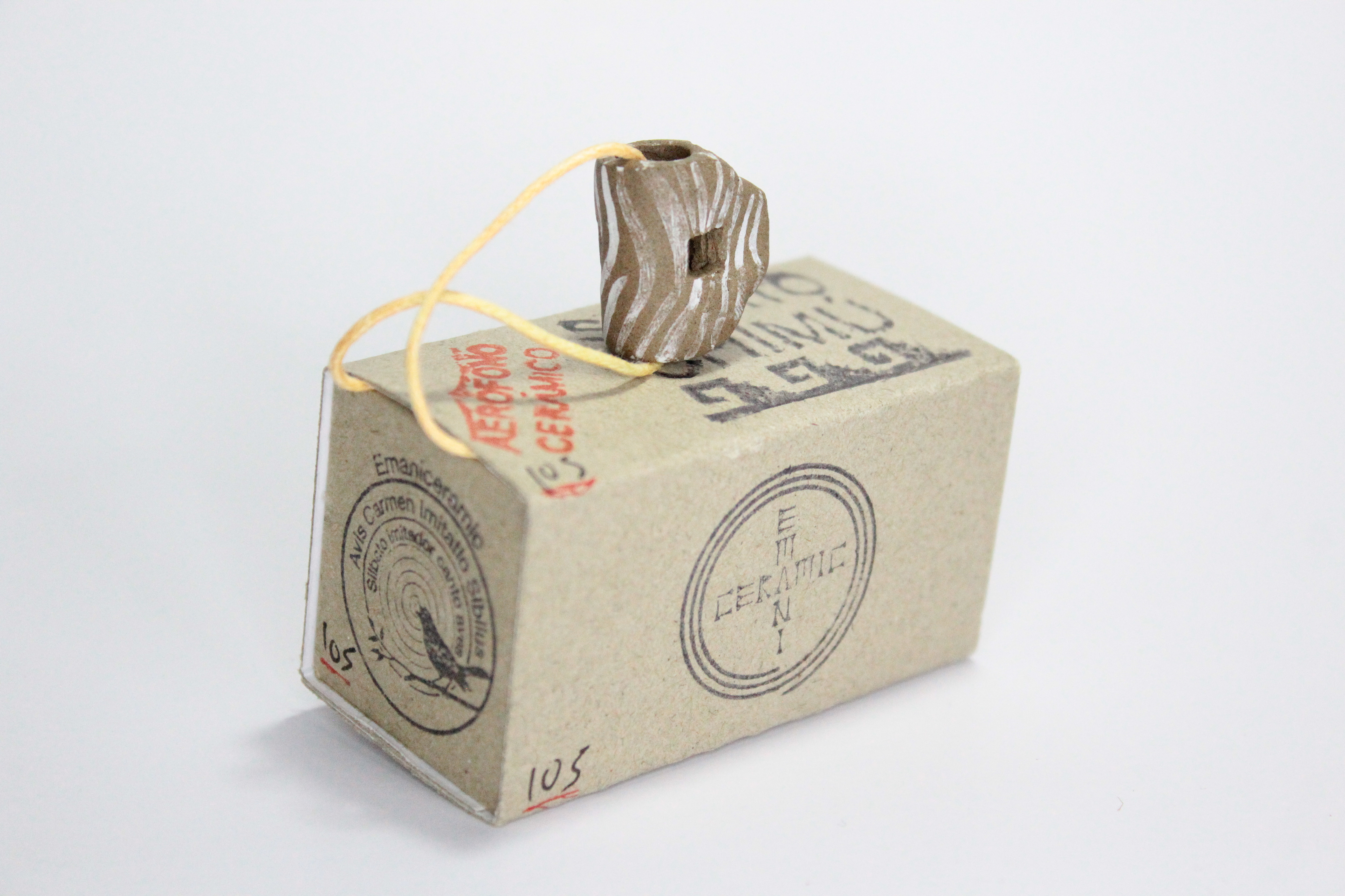 Silbato Chimú N.105 — Imitador de Canto de Aves · Aerófono Cerámico 2025