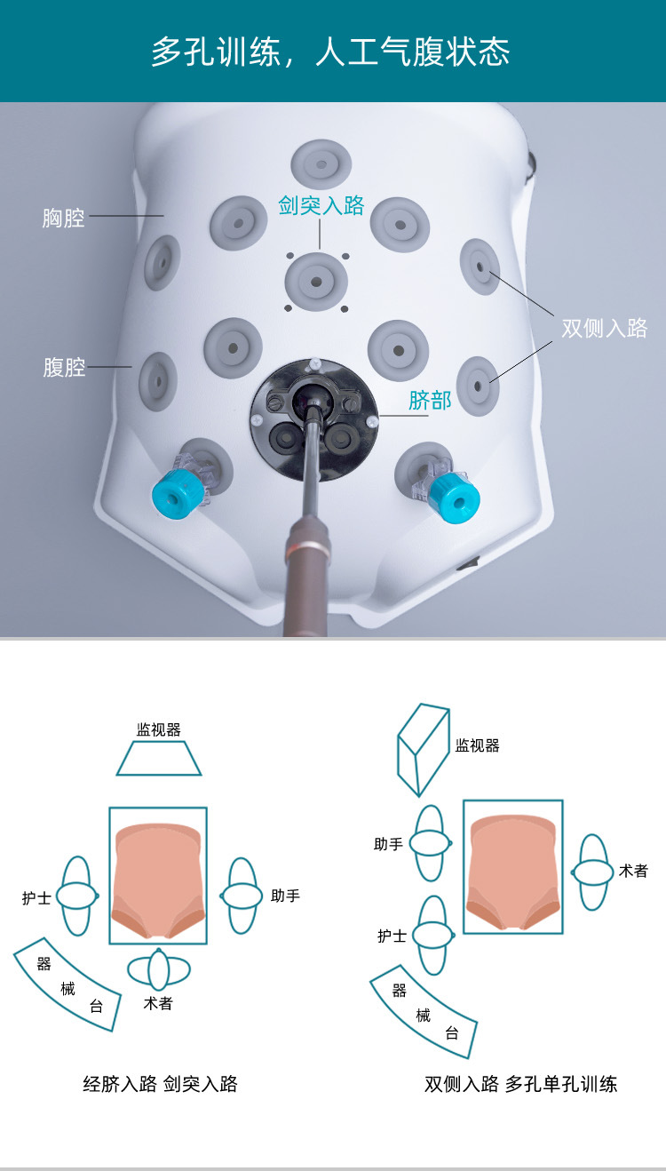 Laparoscopic Surgery Simulation Training box Instruments / Thoracoscopy Training Kit Exercise 30 degrees with screen Needle | Holder Curved Separation Forceps Fine Tooth Grasping Forceps Double Action Curved Scissors