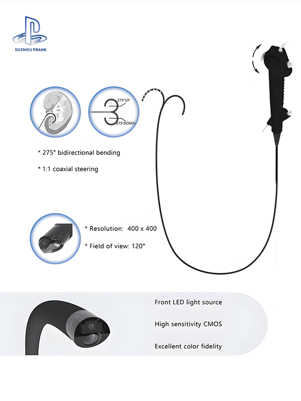 Suzhou Frank High Quality FES-Z002 Easy-to-Operate Endoscope for Pet Veterinary Therapeutic Equipment Disposable Flexible Bronchoscope