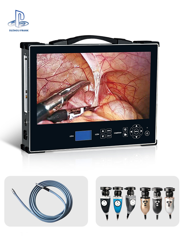 Suzhou Frank Medical Full HD Endoscopic Camera System 21 Inch Monito Electric Power Source  370 Portable endocope system