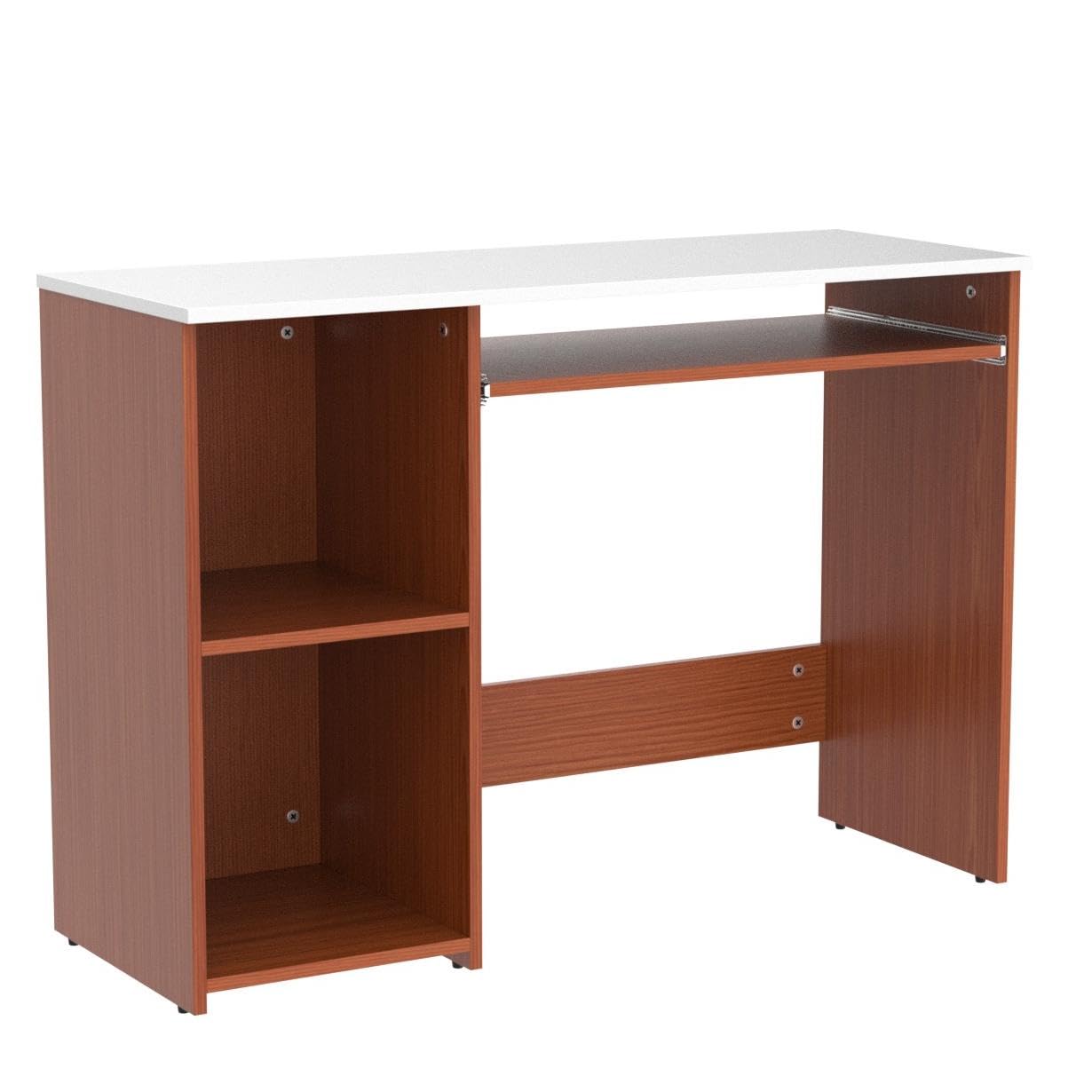Green Soul Murray Engineered Wood Study Table (Natural Teak) | Computer Desk, Office Table for Students, Adults, Professionals | 1 Drawer & 2 Shelves 