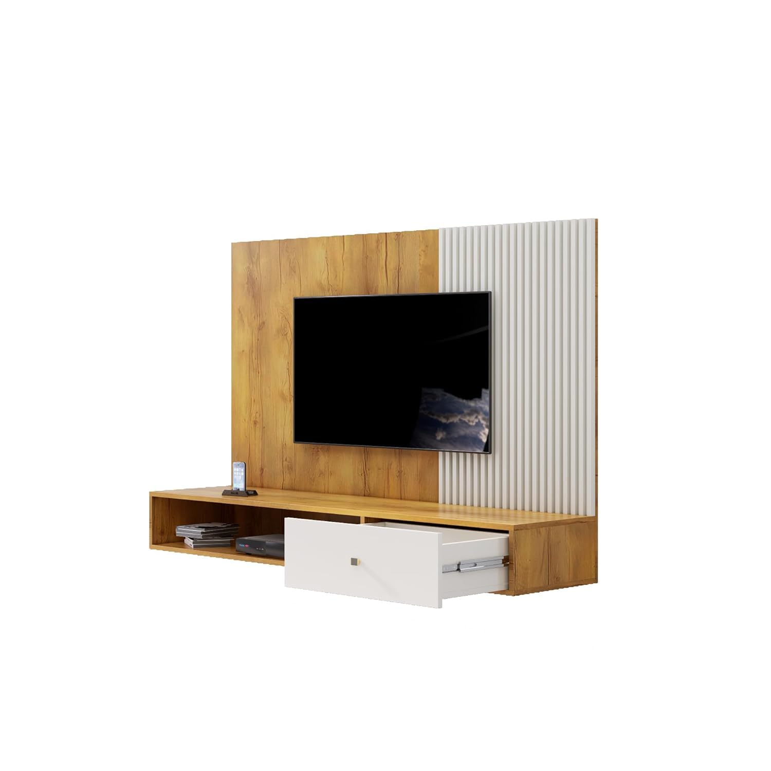 Modern TV Stand for Living Room, Bedroom Unit Cabinet Base Mount with Storage Ideal for TV Upto 30 to 52"