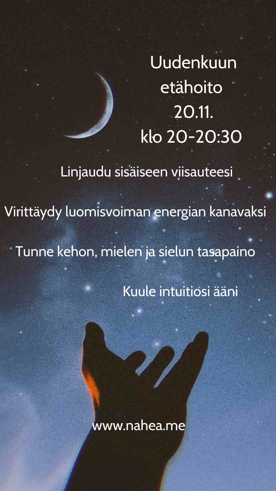 Uudenkuun ja täydenkuun ryhmäenergiahoidot