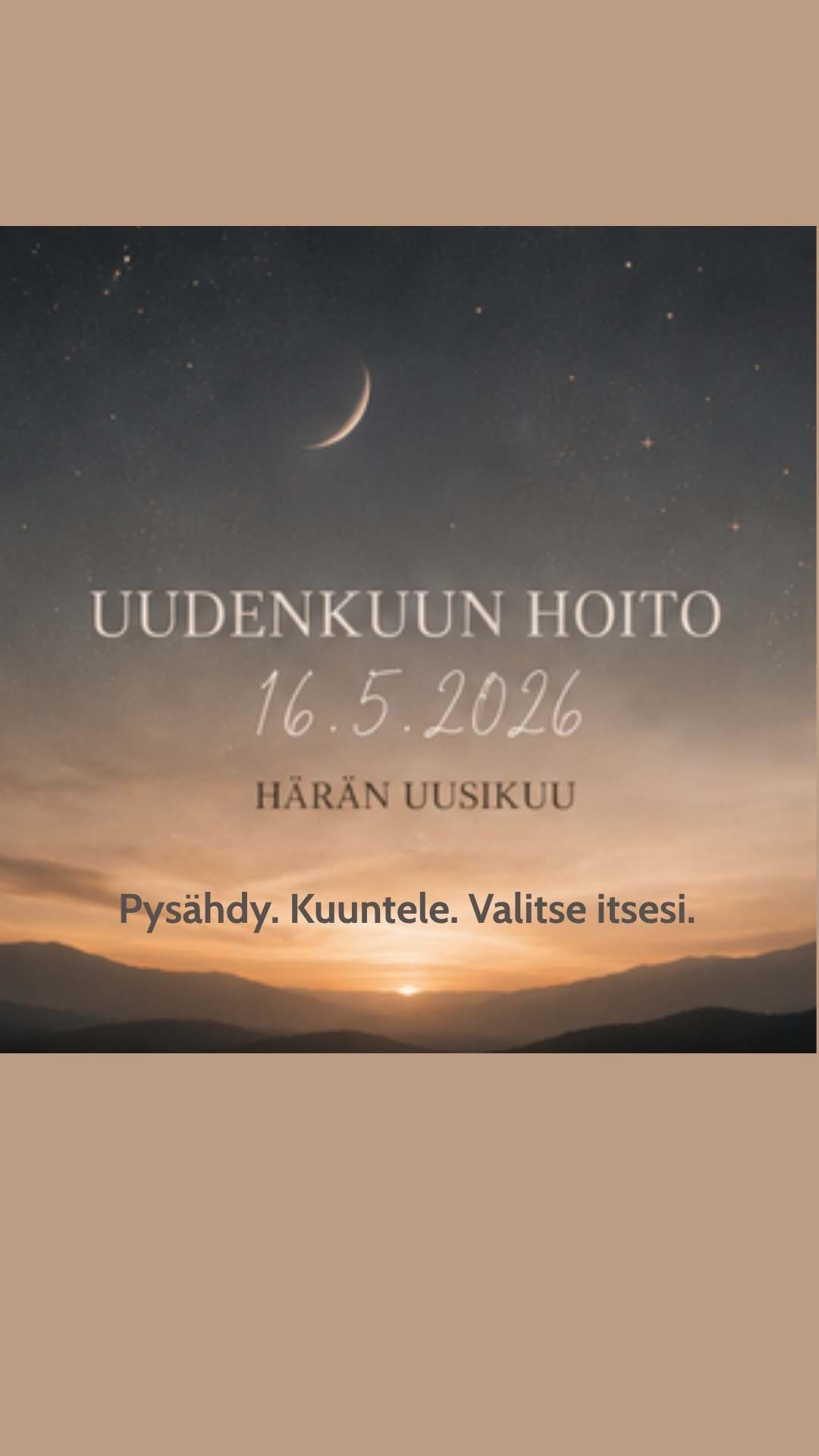 Uuden kuun etäenergiahoito - Härän uusikuu