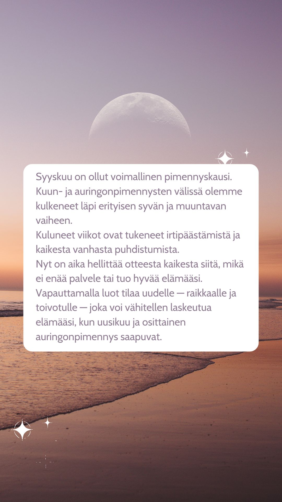 Uudenkuun ryhmäenergiahoito 21.9 klo 19.30-20.15