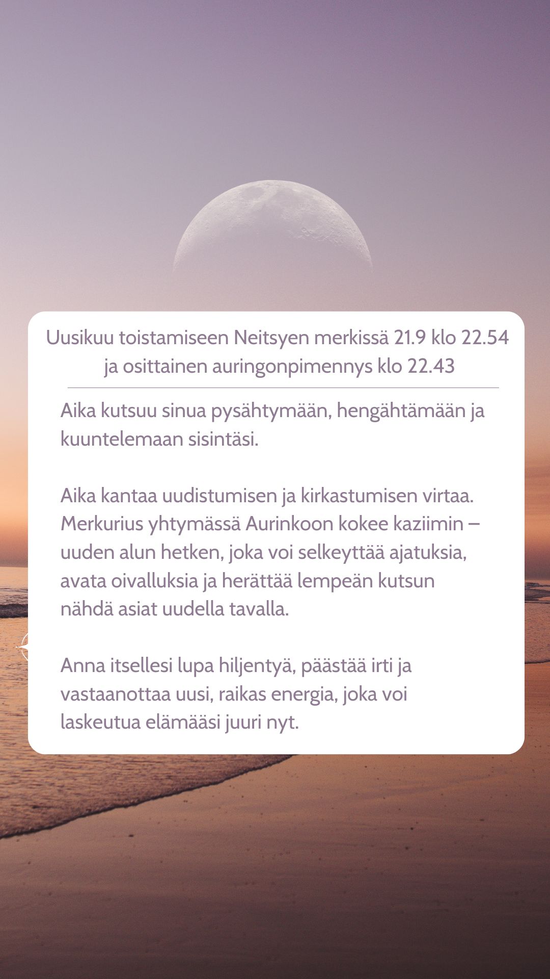 Uudenkuun ryhmäenergiahoito 21.9 klo 19.30-20.15