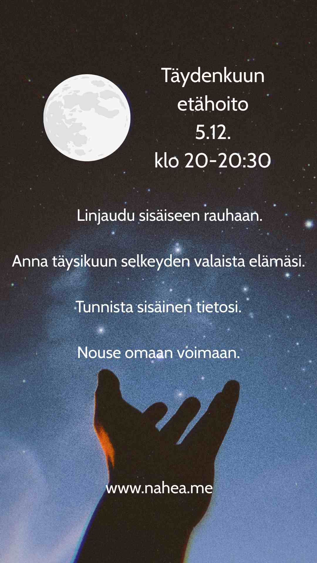 Uudenkuun ja täydenkuun ryhmäenergiahoidot