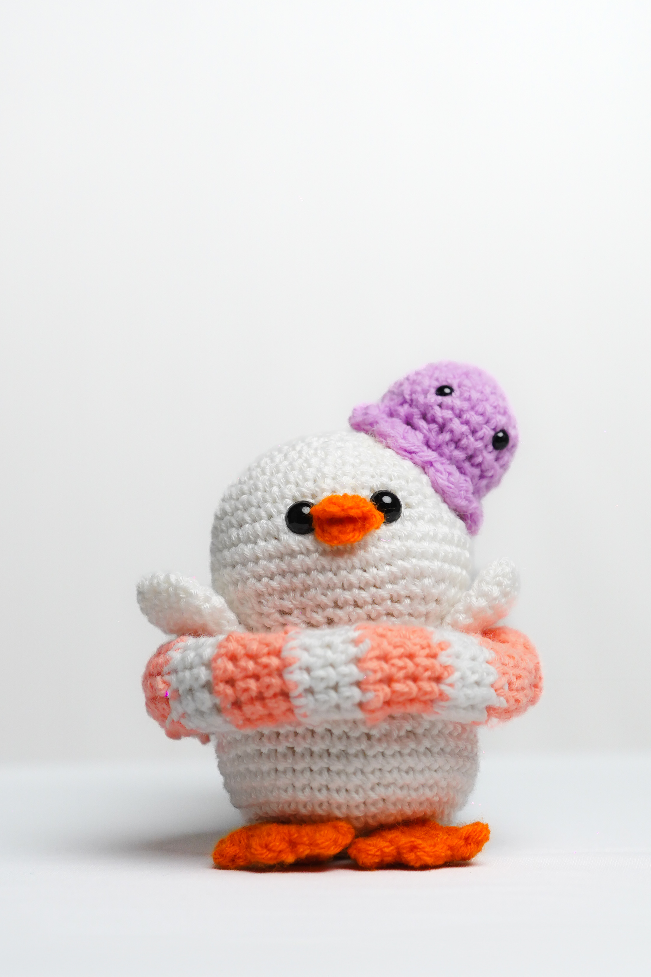 Swimming Duck with Tube Float and Baby Octopus