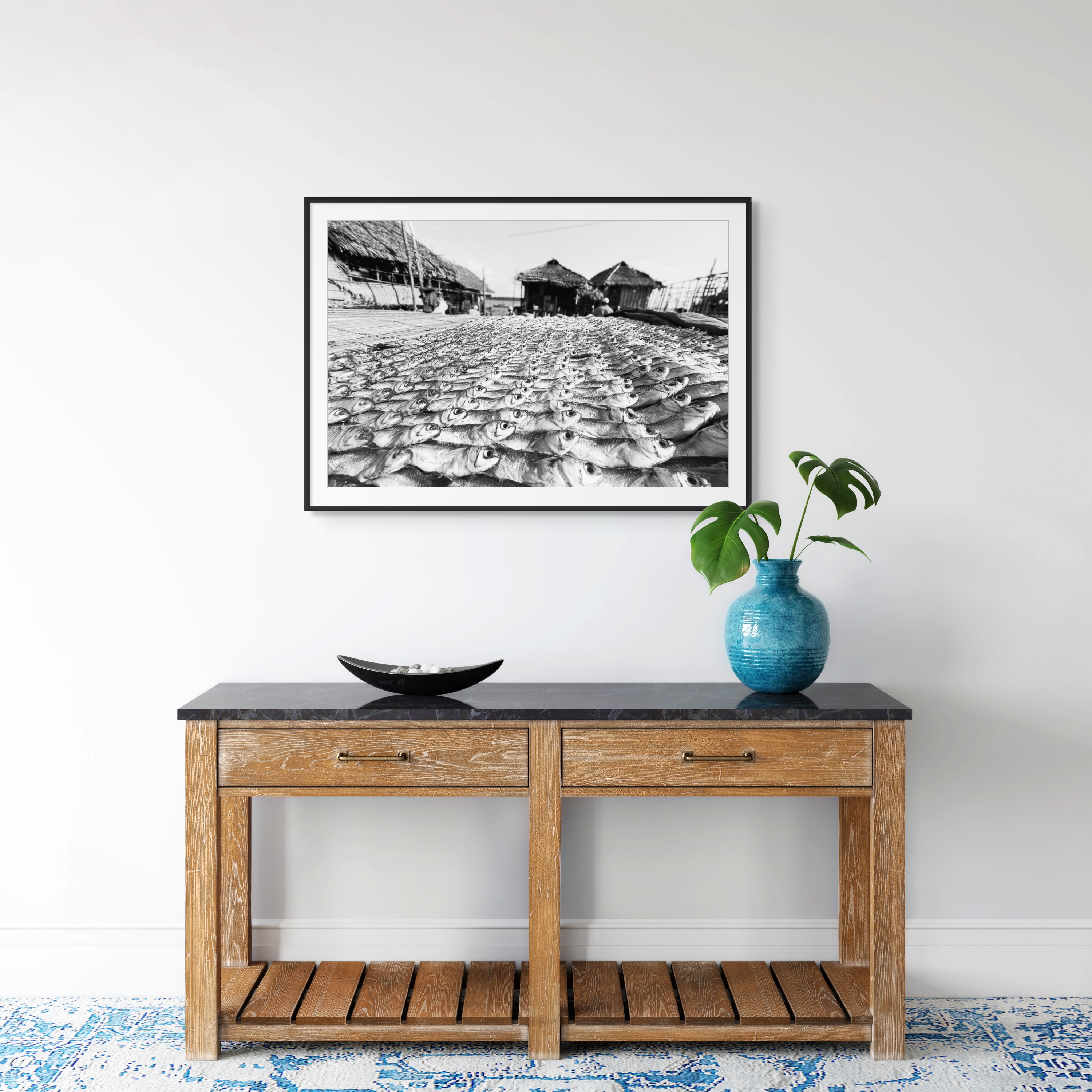 Coastal Fine Art Photography | Traditional Fishing Industry Documentary Marine Life Culture Black and White Print