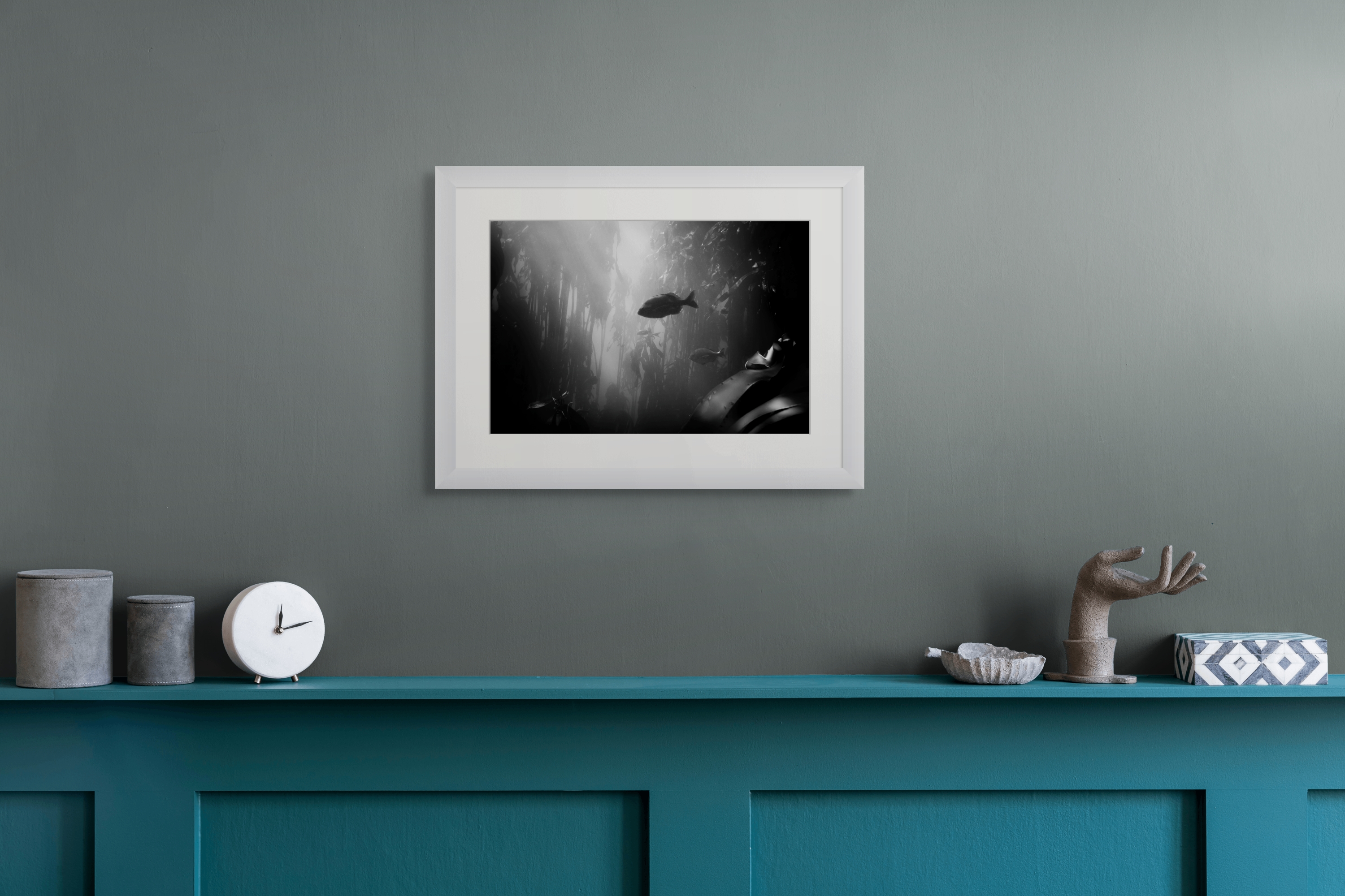 Underwater Fine Art Photography | Depths of Light Kelp Forest Limited Edition Marine Cathedral Wall Art