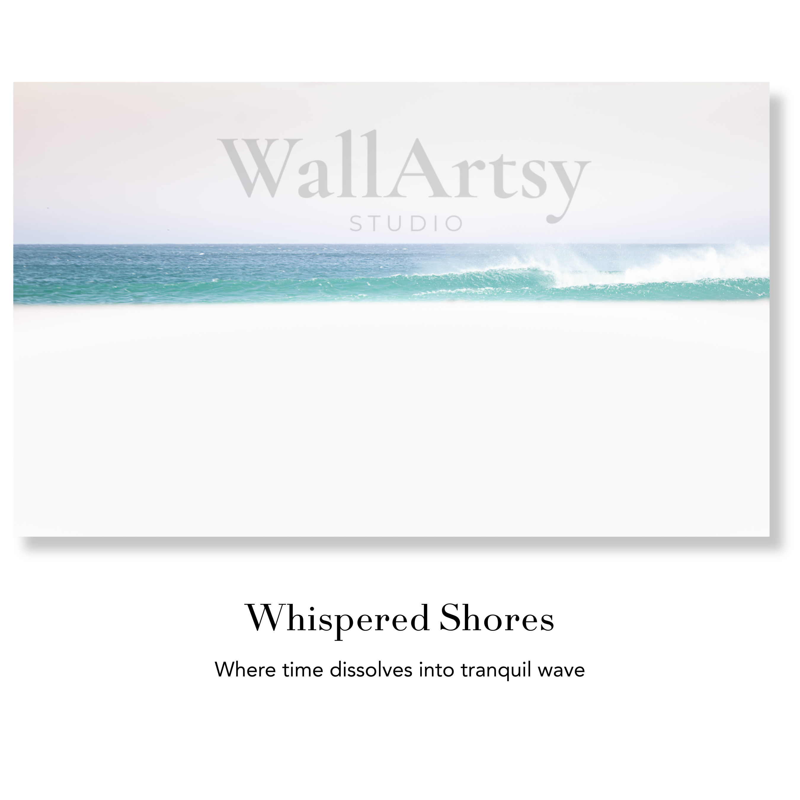Coastal Fine Art Photography | Whispered Shores Serene Waves Minimalist Ocean Wall Art Collection