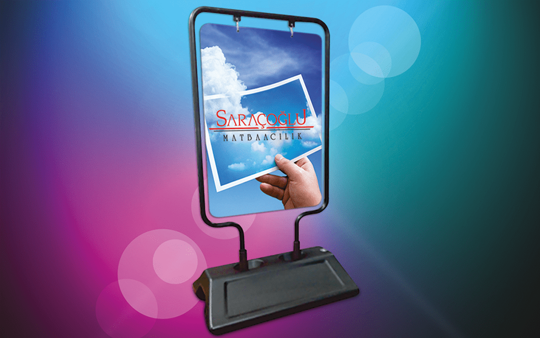 Çift Taraflı Reklam Panosu