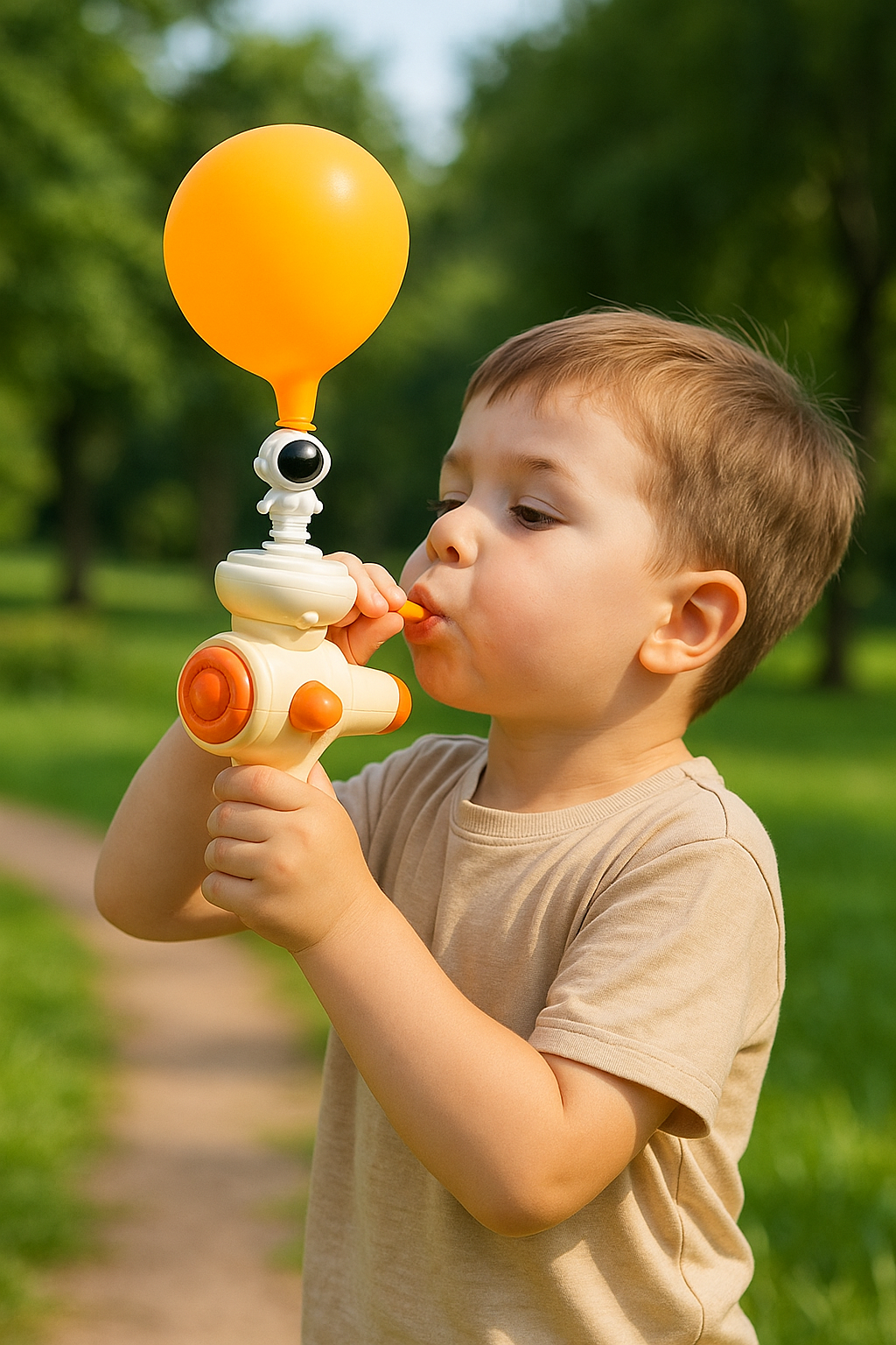 Mainan tiup 3 in 1/Mainan tiup menyenangkan/Latihan oral motor