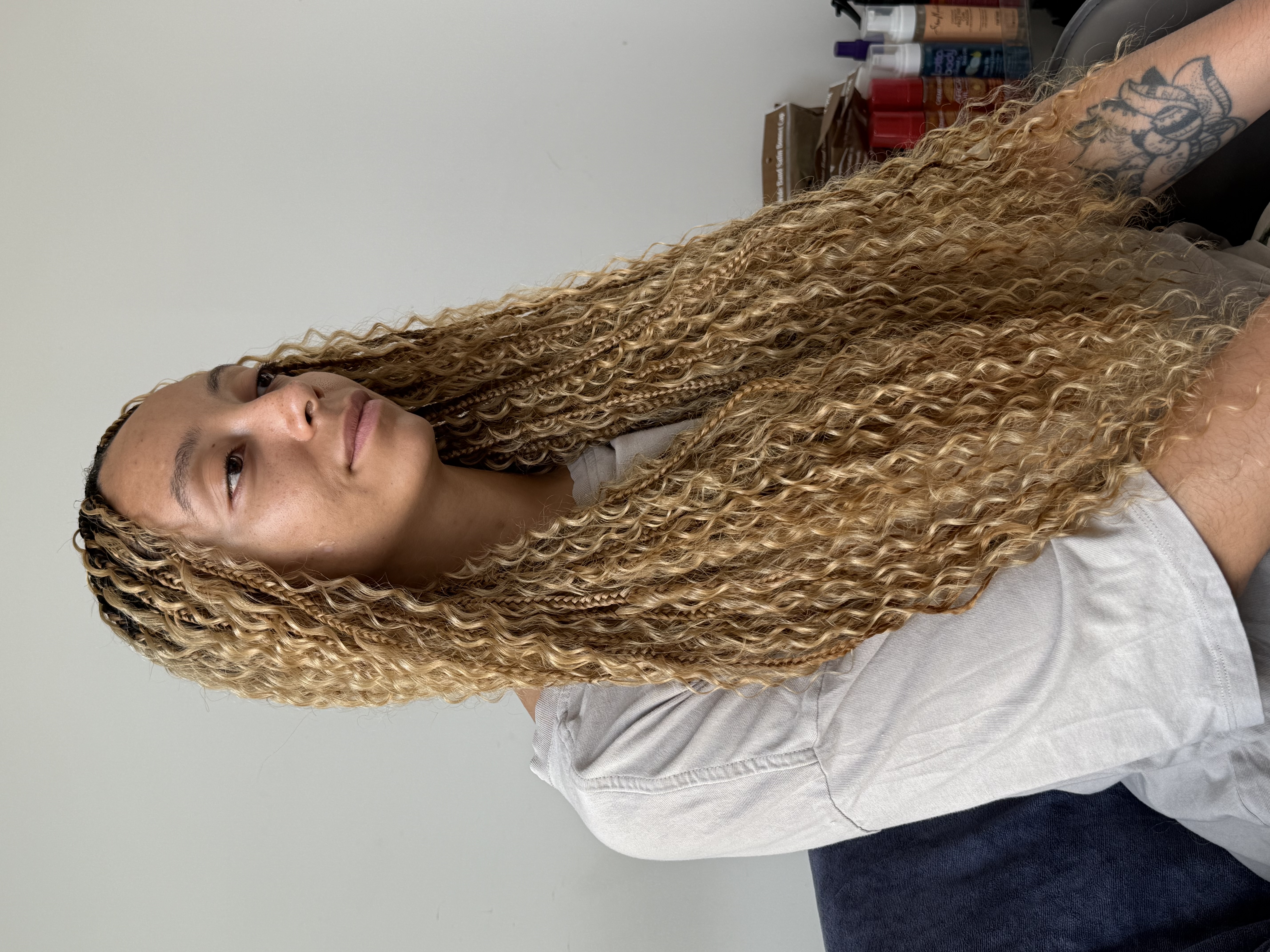 Knotless braids 