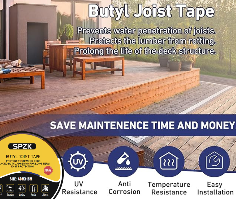 SPZK 5 Roll Joist Decking Tape USA | SPZK Premium Waterproof Roll