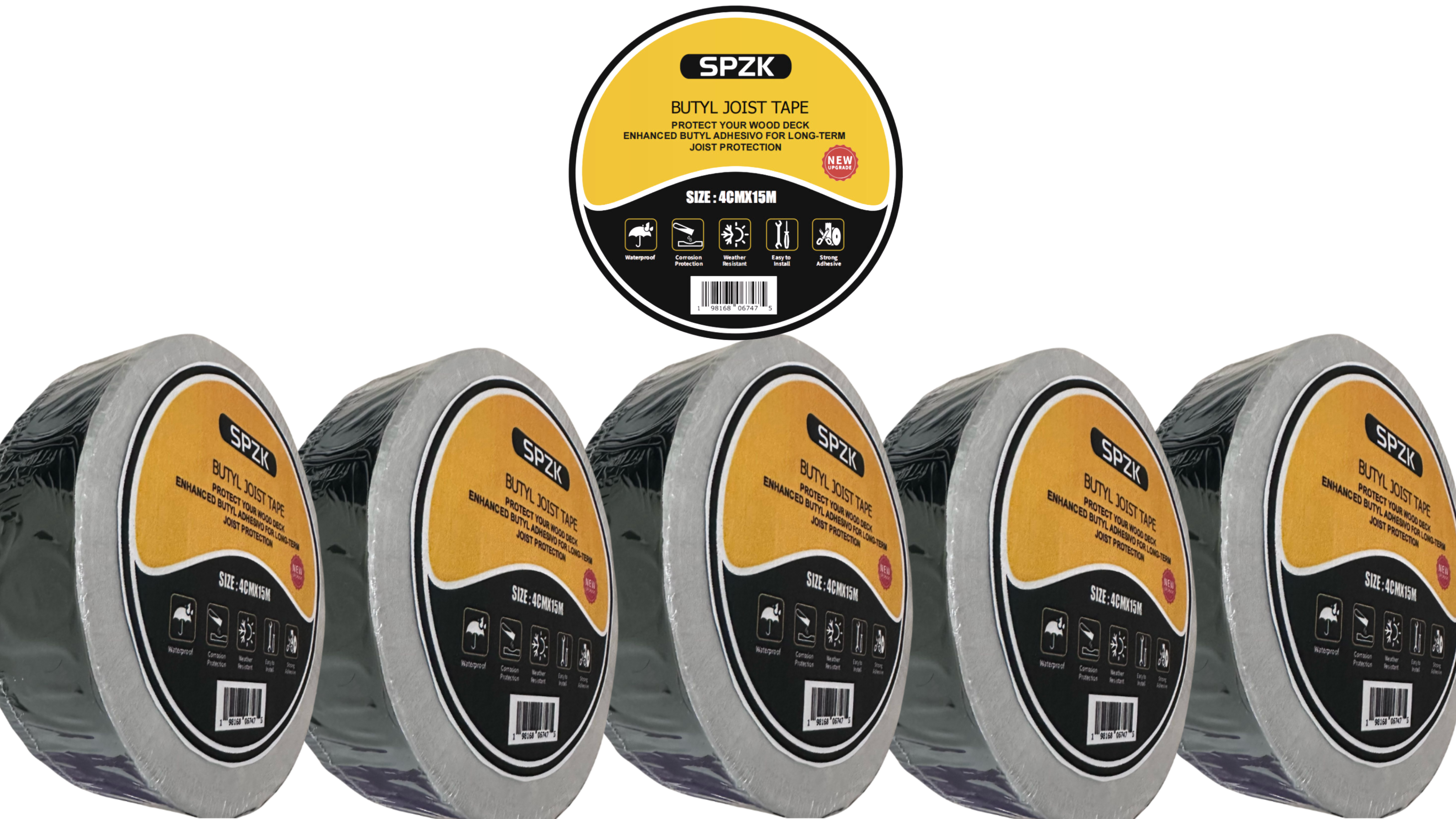 SPZK 5 Roll Joist Decking Tape USA | SPZK Premium Waterproof Roll