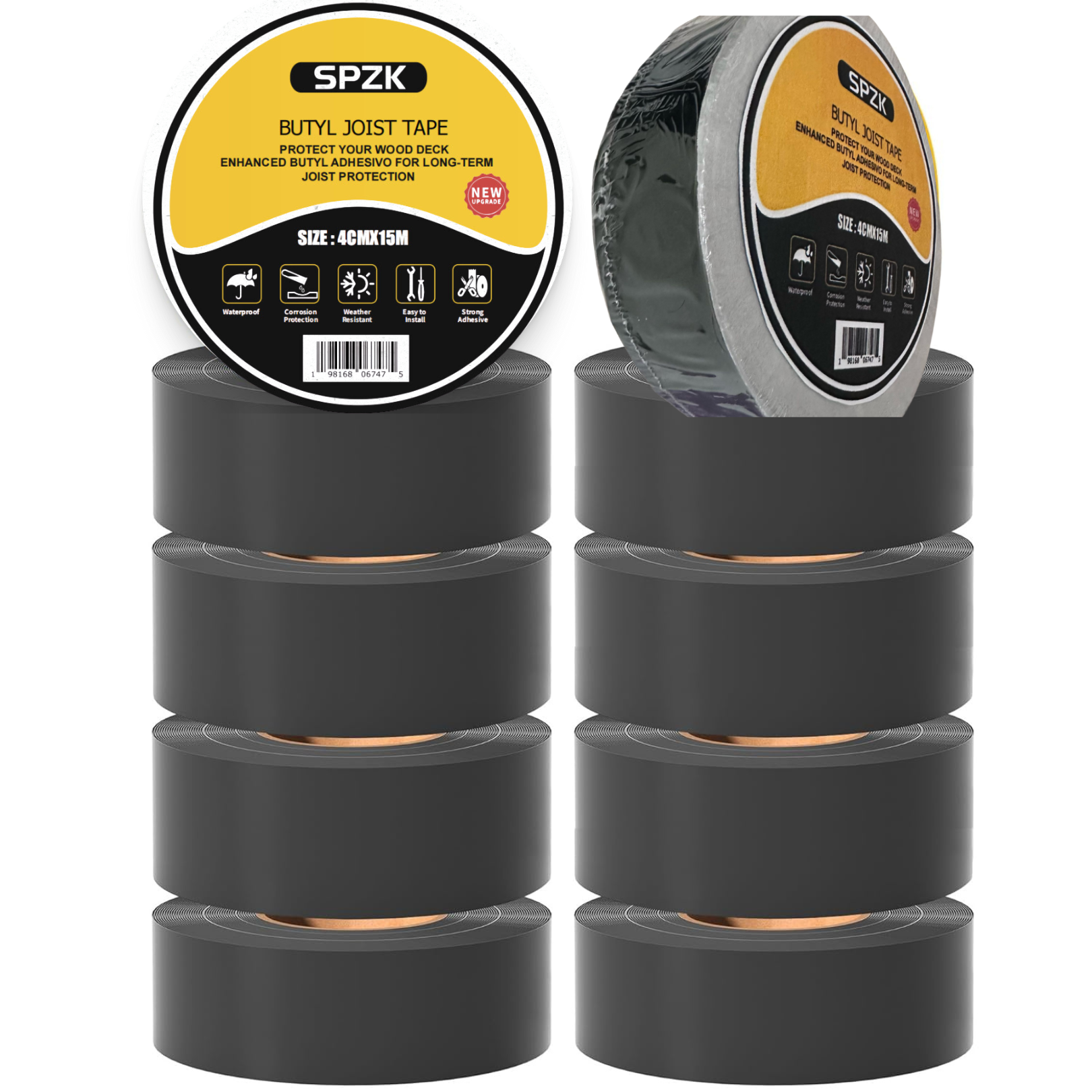 10 Roll SPZK Premium Joist Decking Tape Roll | Waterproof Protection