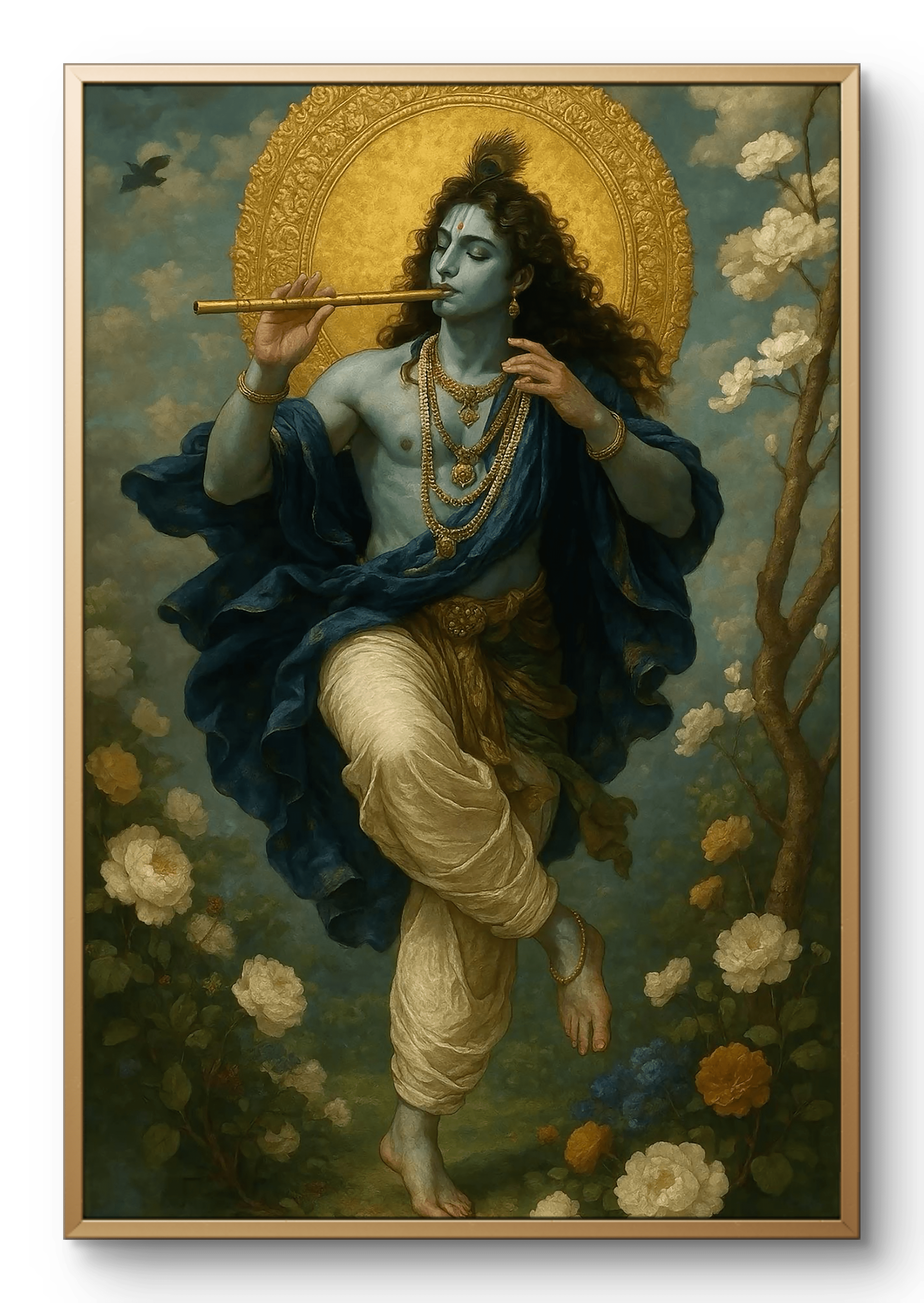 Shri Krishna playing the flute